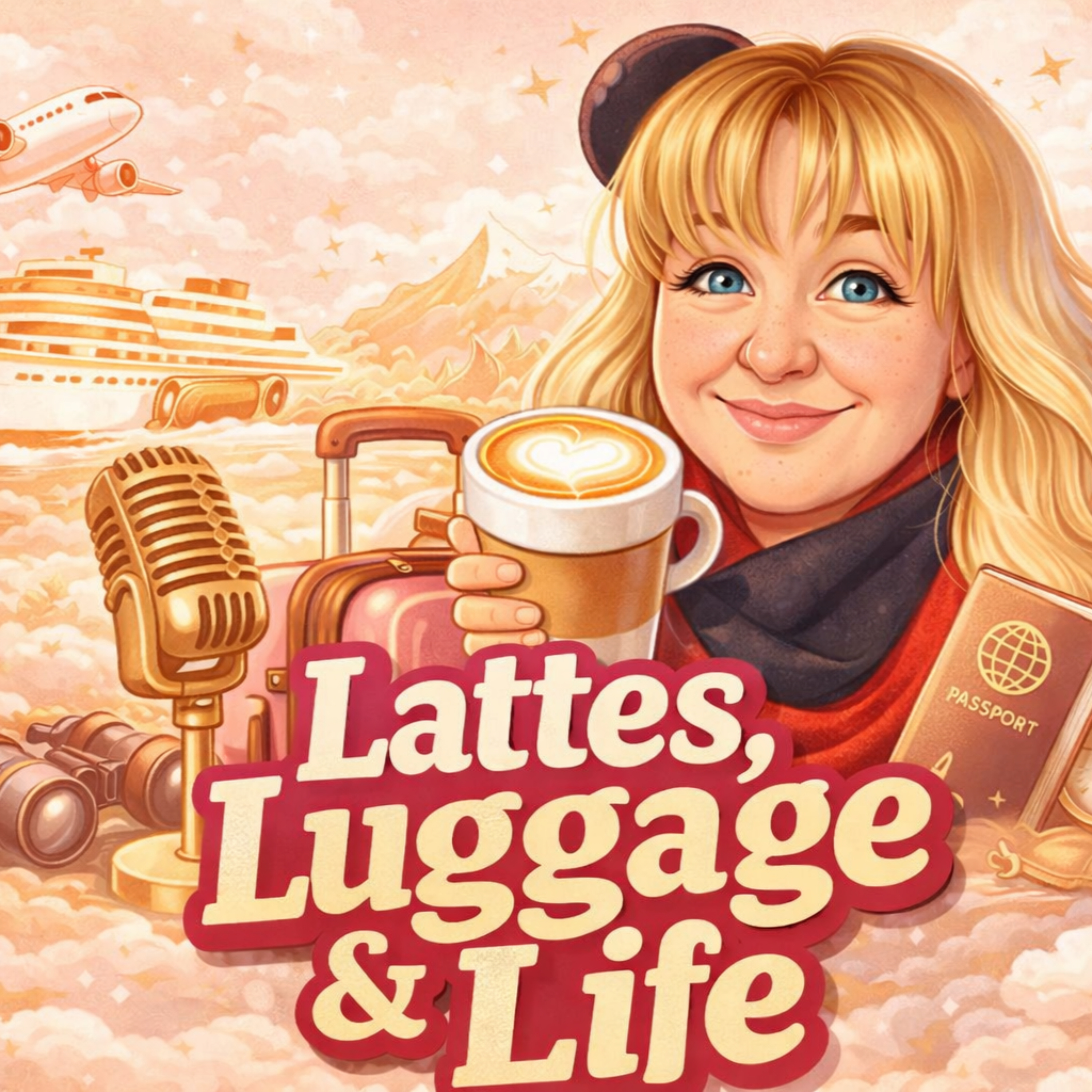 Lattes, Luggage and Life podcast artwork