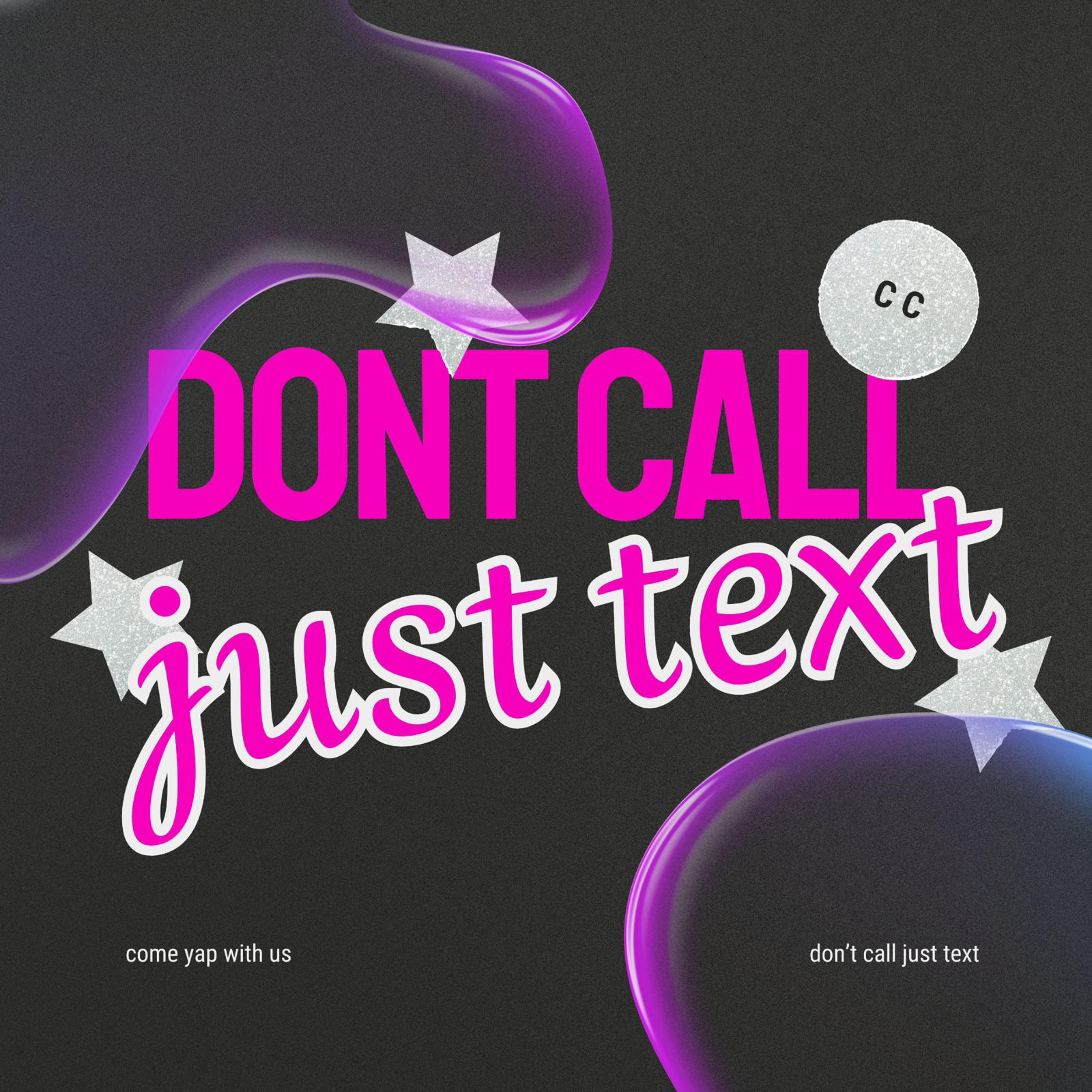 don't call just text podcast artwork
