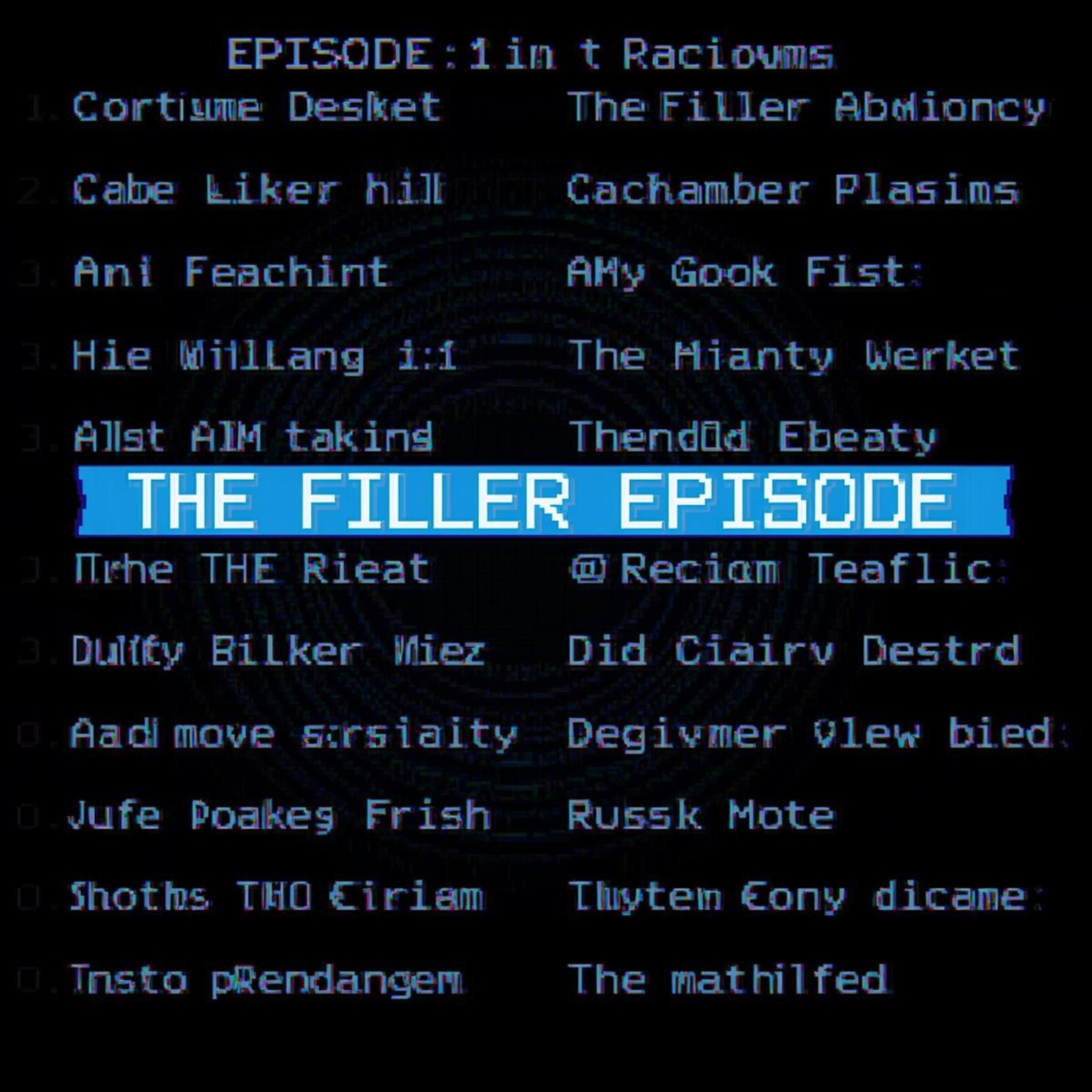 The filler episode podcast artwork