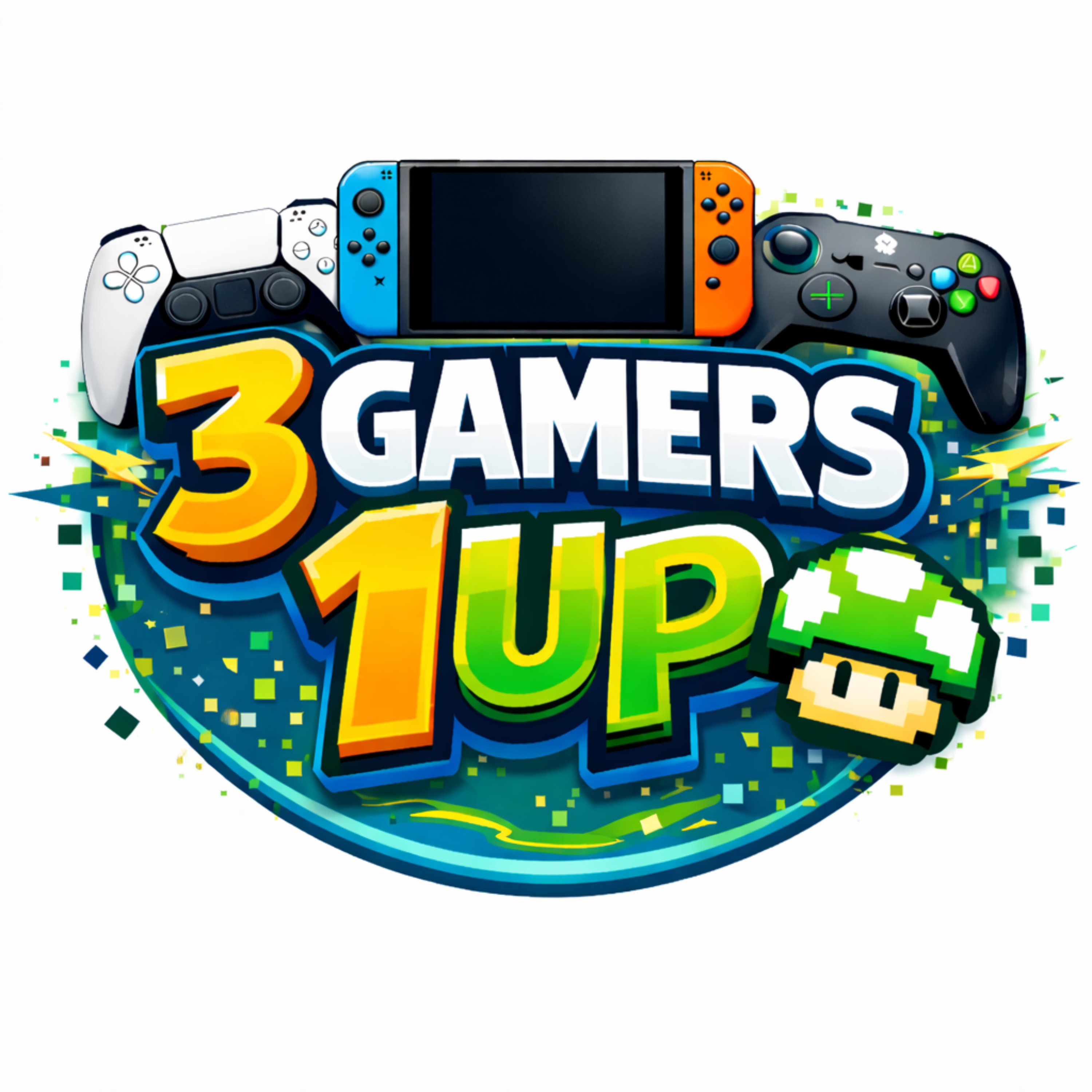 3 Gamers 1 Up podcast artwork
