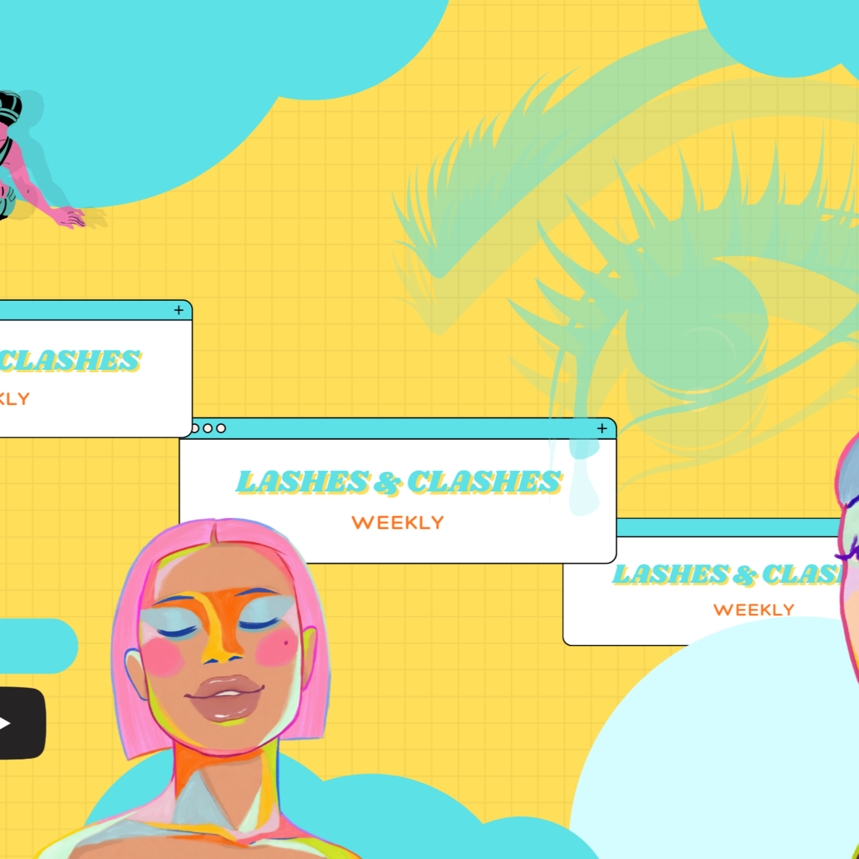 Lashes & Clashes podcast artwork
