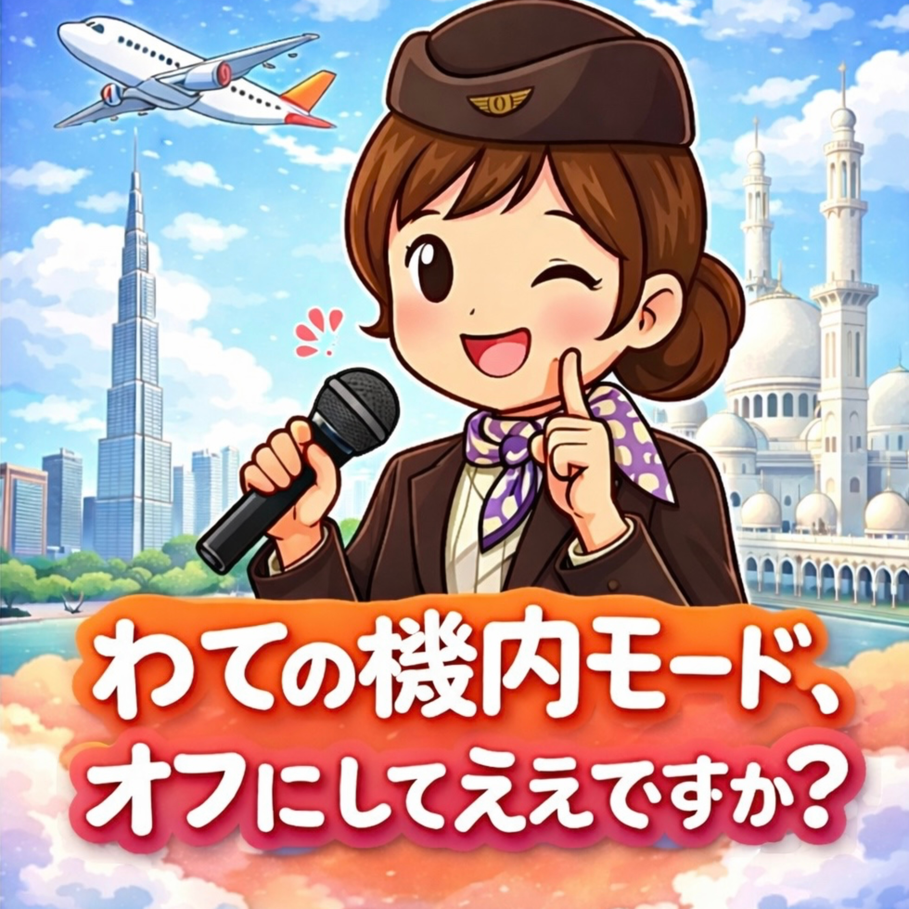 わての機内モード、オフにしてええですか？