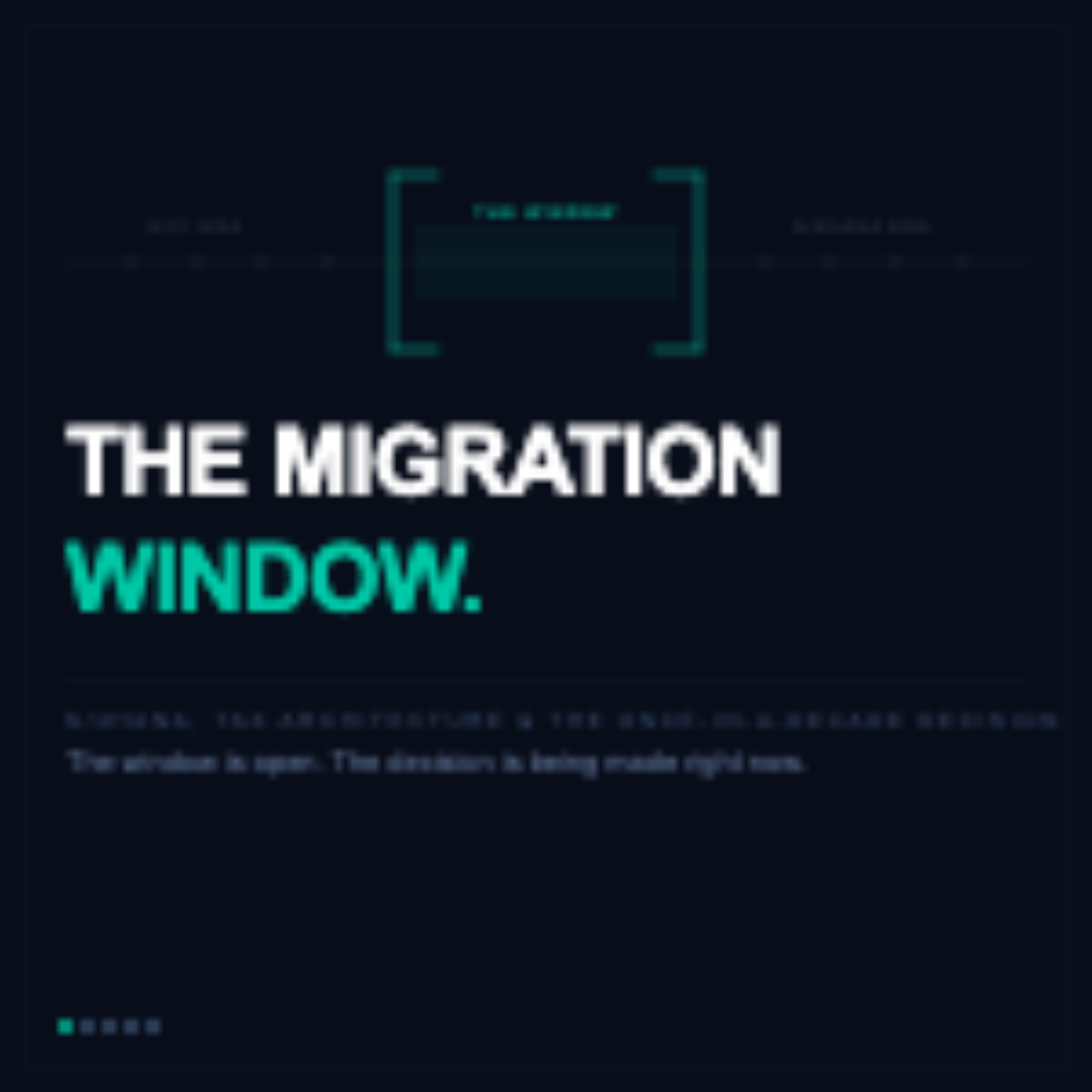 Series 4 - The Migration Window: S/4HANA, Tax Architecture, and the Decision You Only Get to Make On