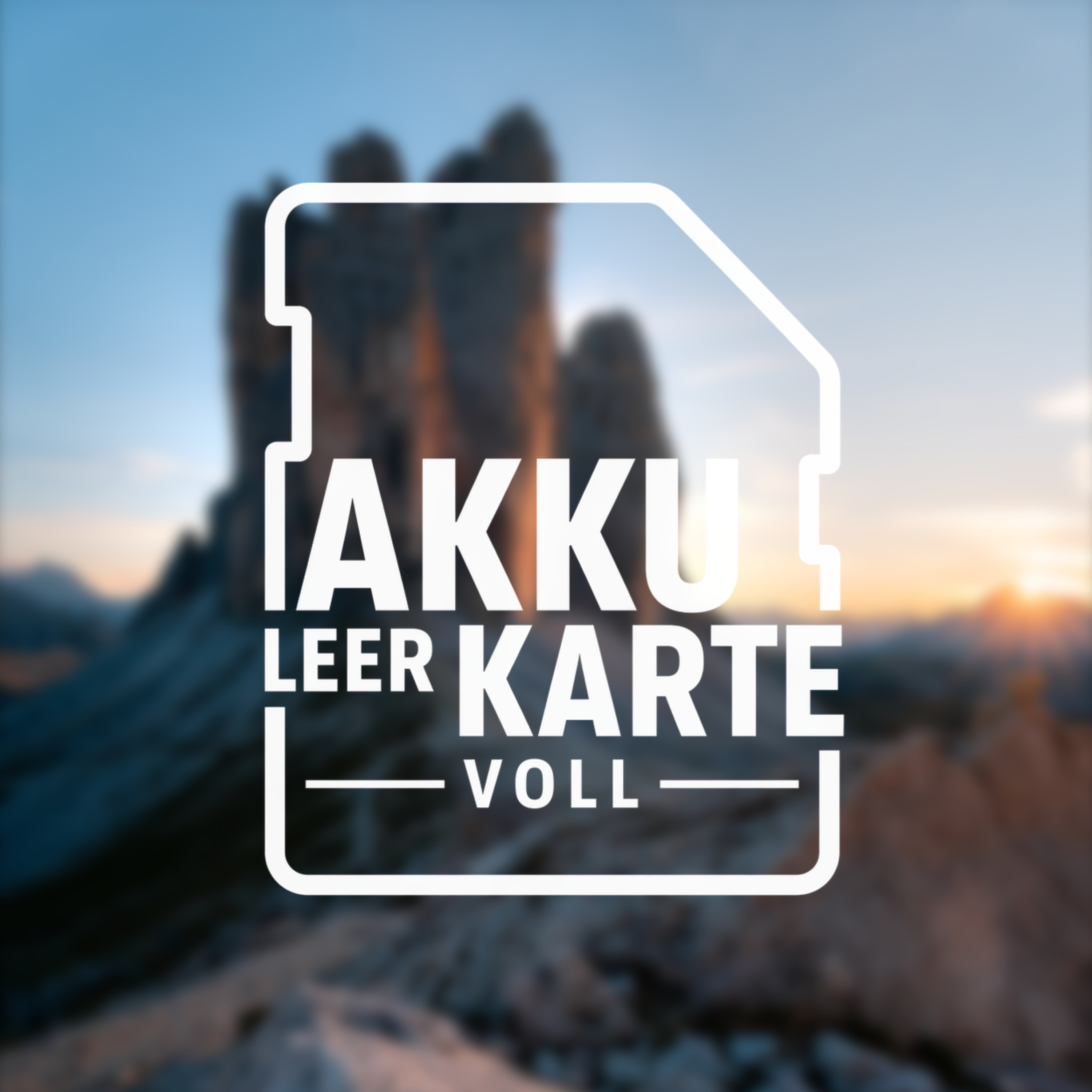 Akku leer Karte voll