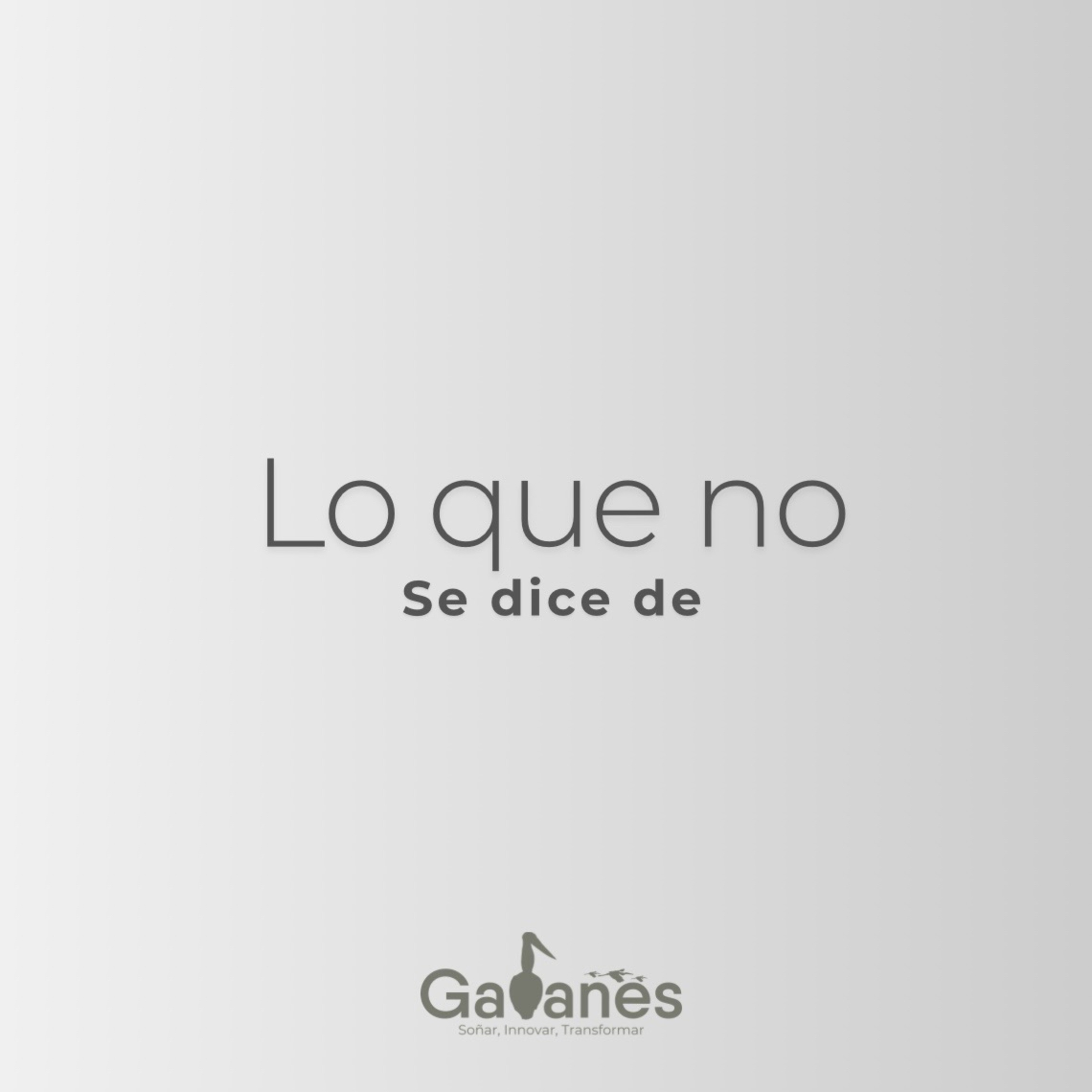 Lo que no sé dice de