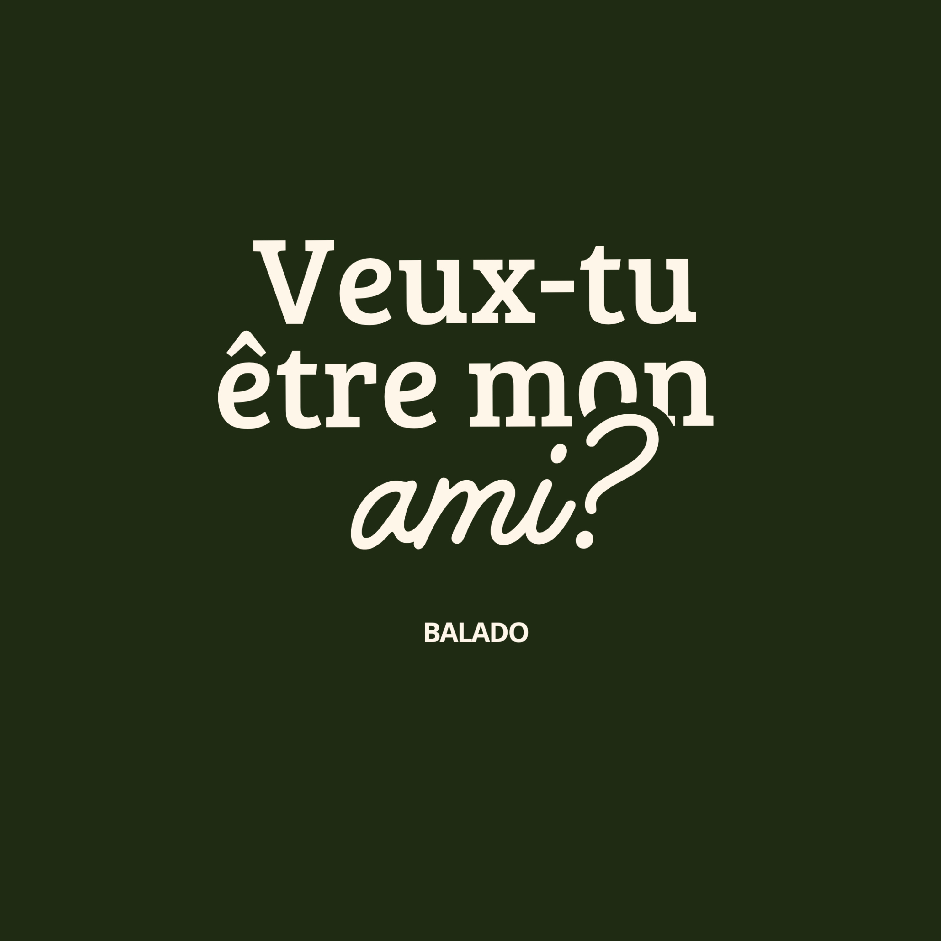Veux-tu être mon ami ? podcast artwork