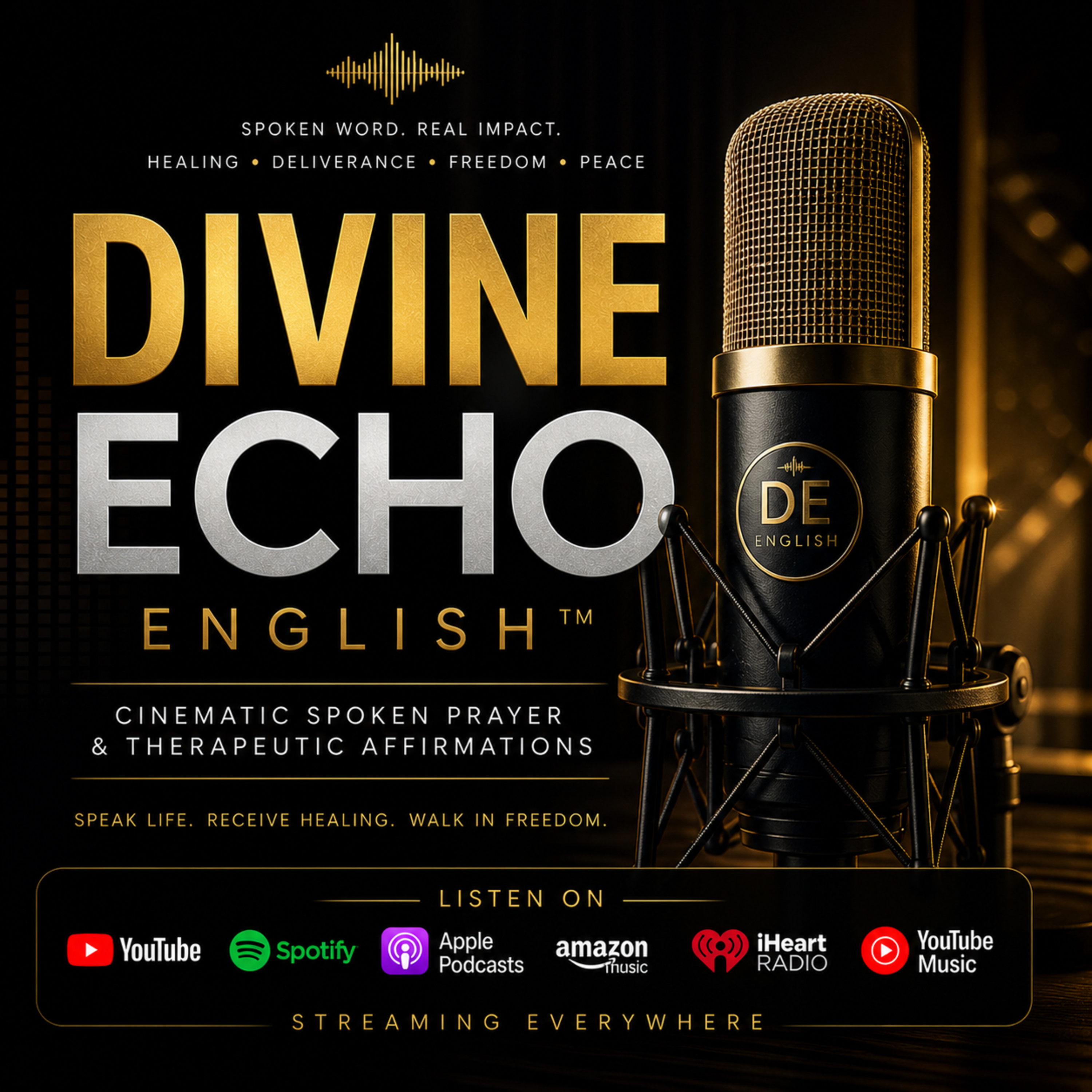 DIVINE ECHO ENGLISH™ | Cinematic Spoken Prayer and Therapeutic Affirmations