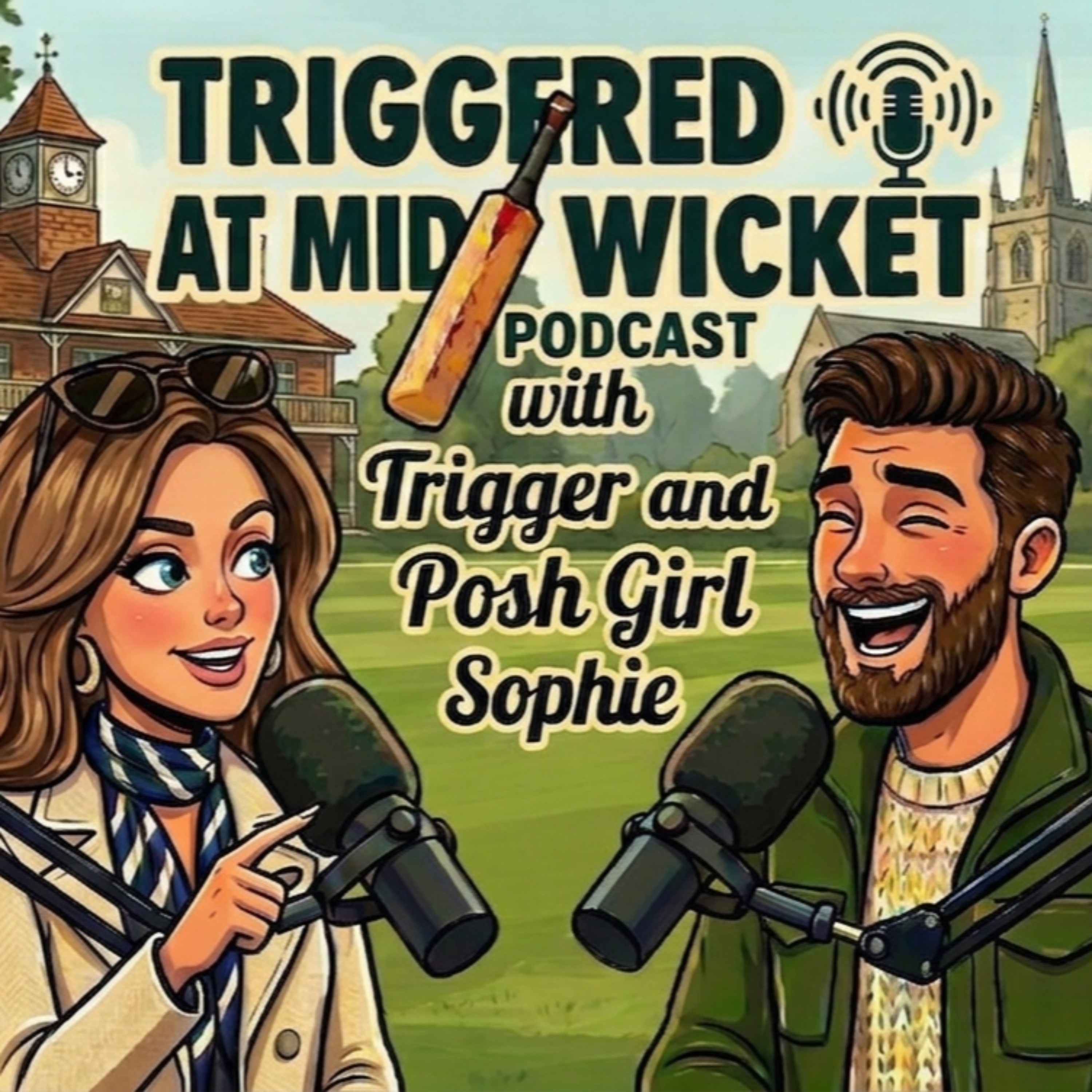 Logo of the podcast Triggered at Midwicket With Trigger and Posh Girl Sophie Podcast Triggered at Midwicket With Trigger and Posh Girl Sophie