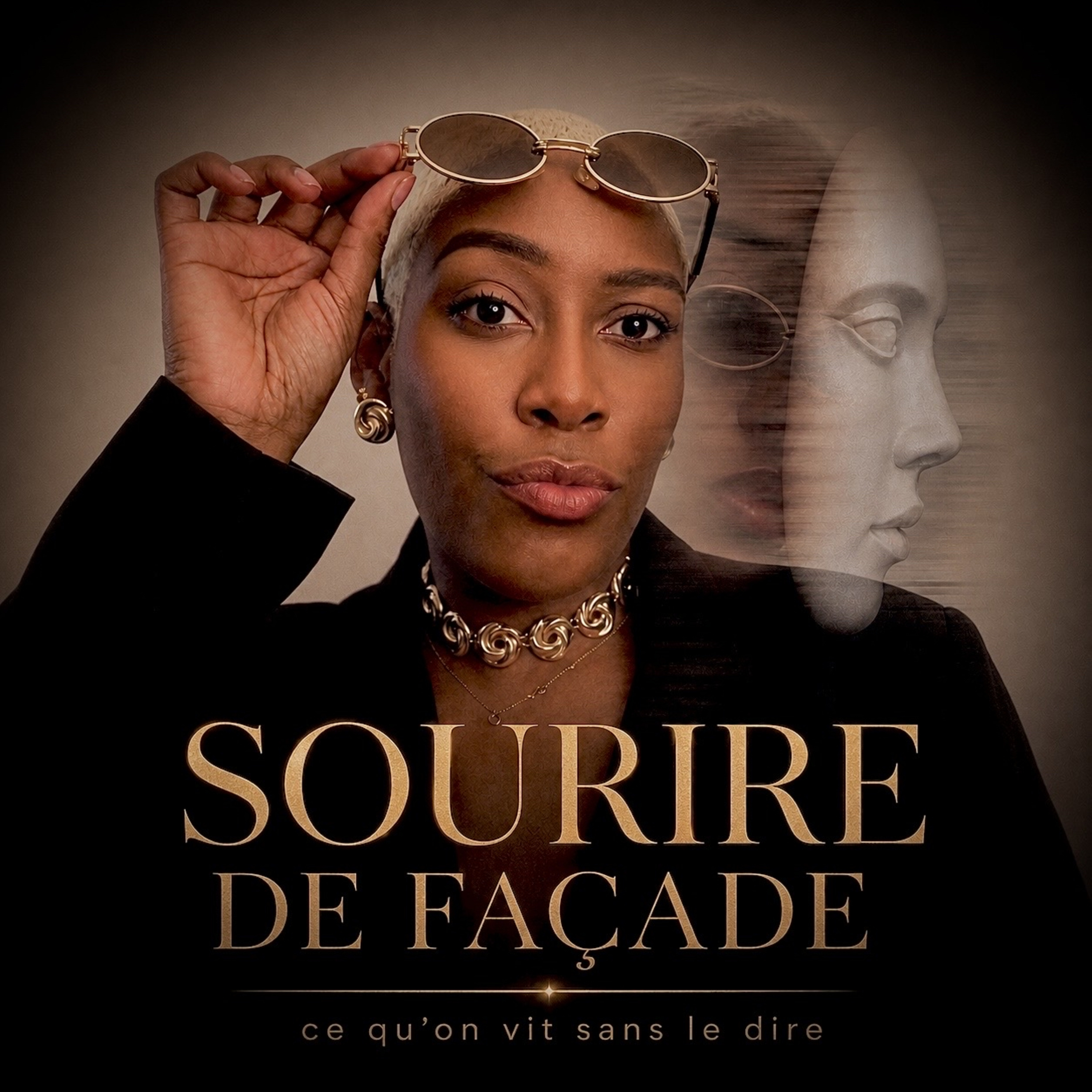 Sourire de façade - ce qu'on vit sans le dire.