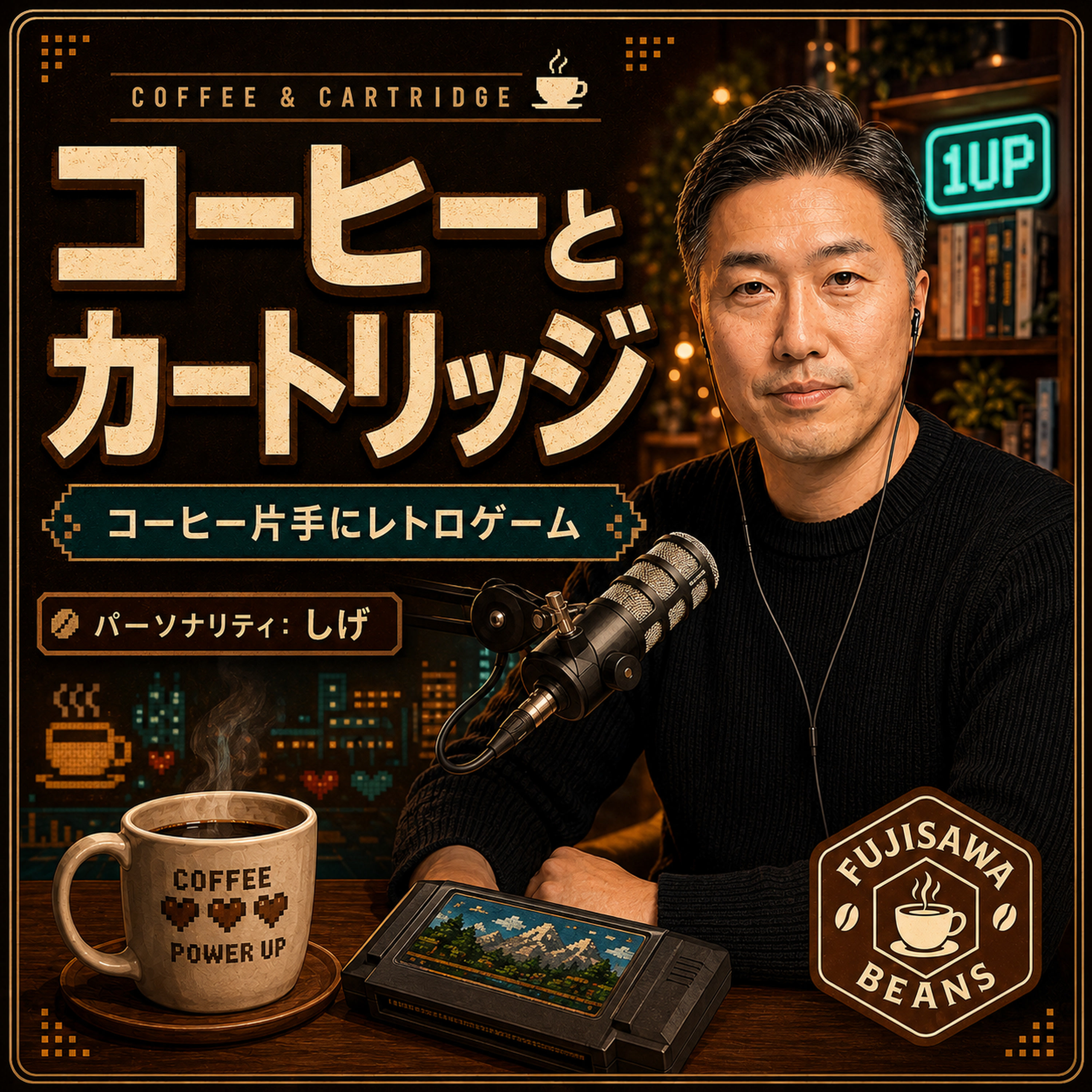 コーヒーとカートリッジ ── コーヒー片手にレトロゲーム
