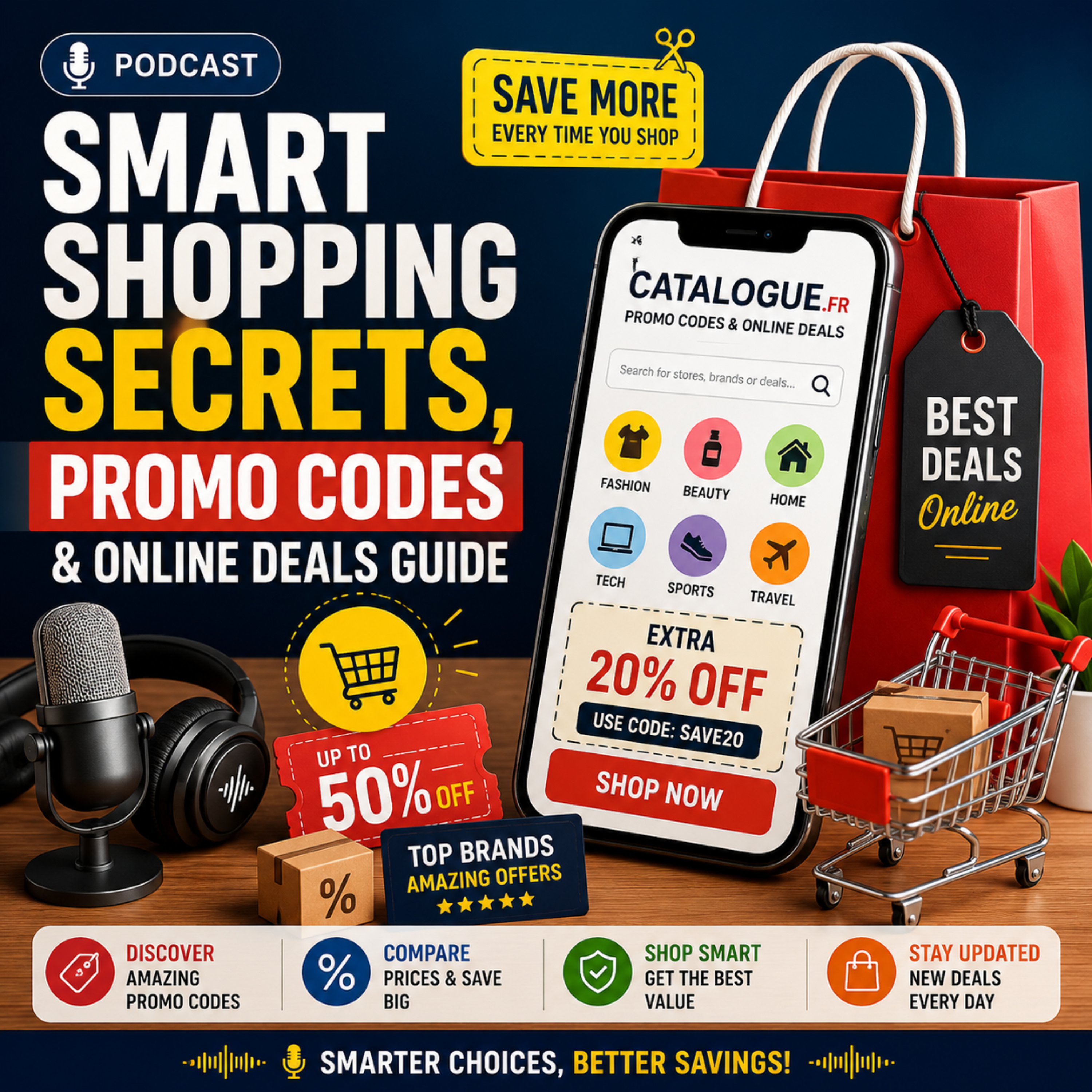 Smart Shopping Secrets, Promo Codes & Online Deals Guide podcast artwork