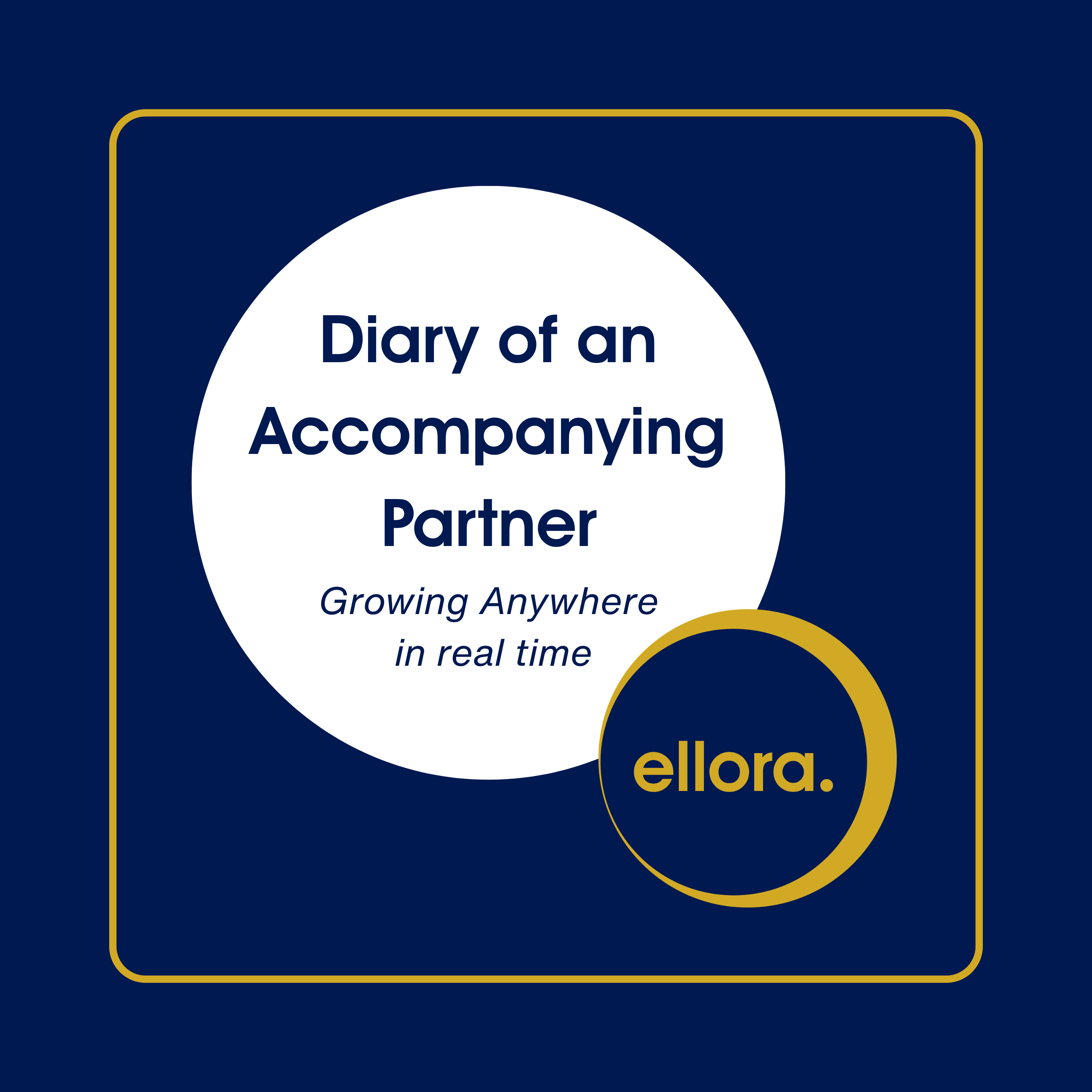 Diary of an accompanying partner podcast artwork