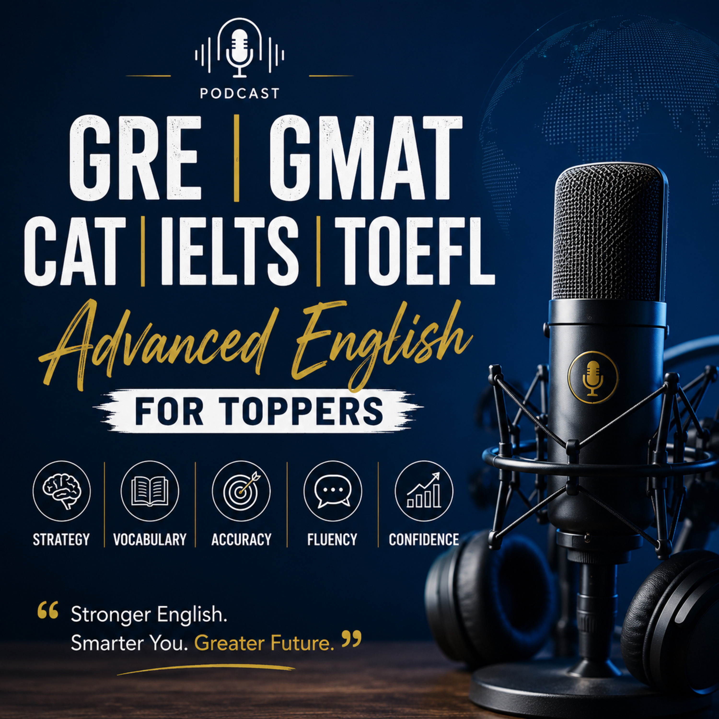 GRE, GMAT, CAT, IELTS, TOEFL advanced English for toppers.