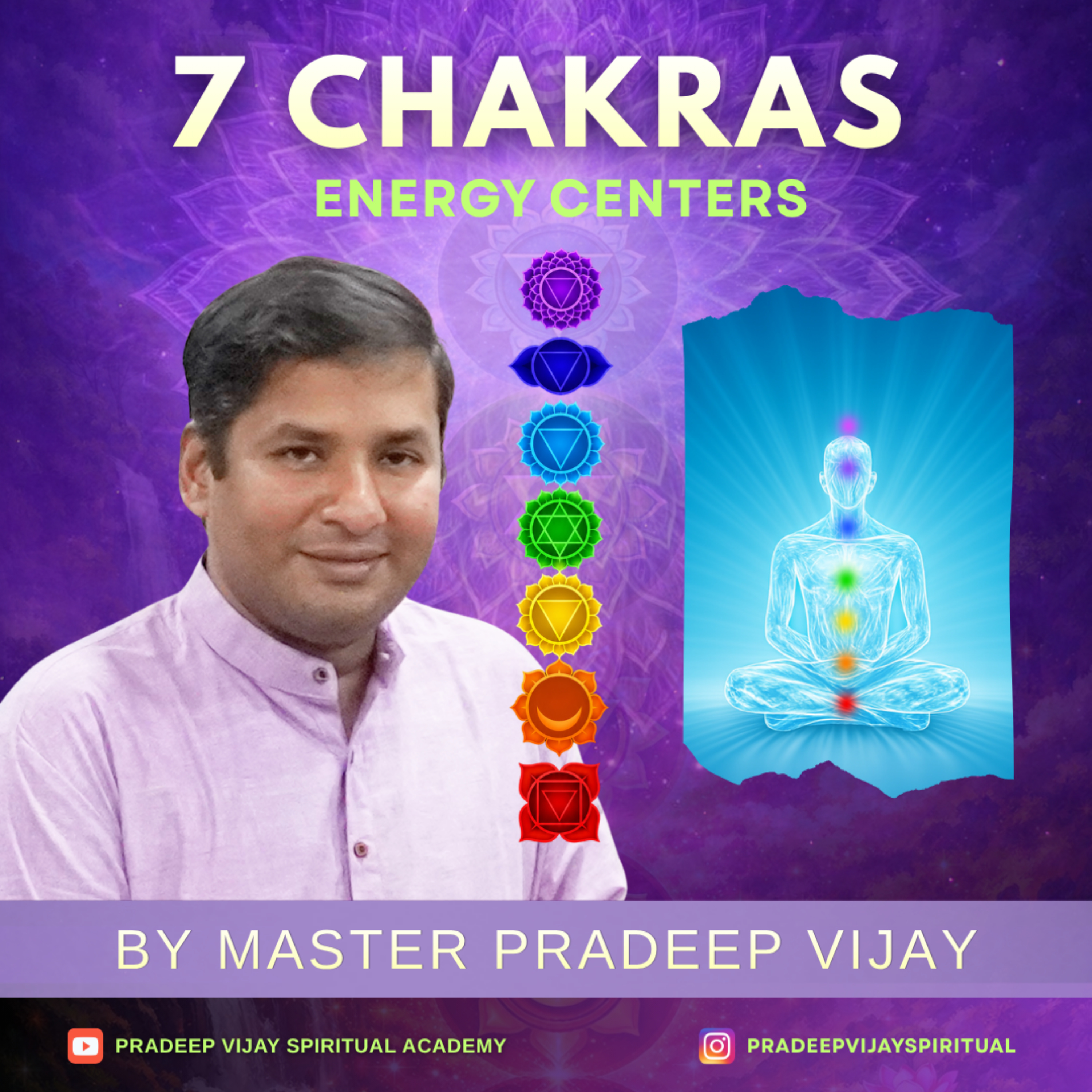 7 Chakras - Energy Centers - by Pradeep Vijay
