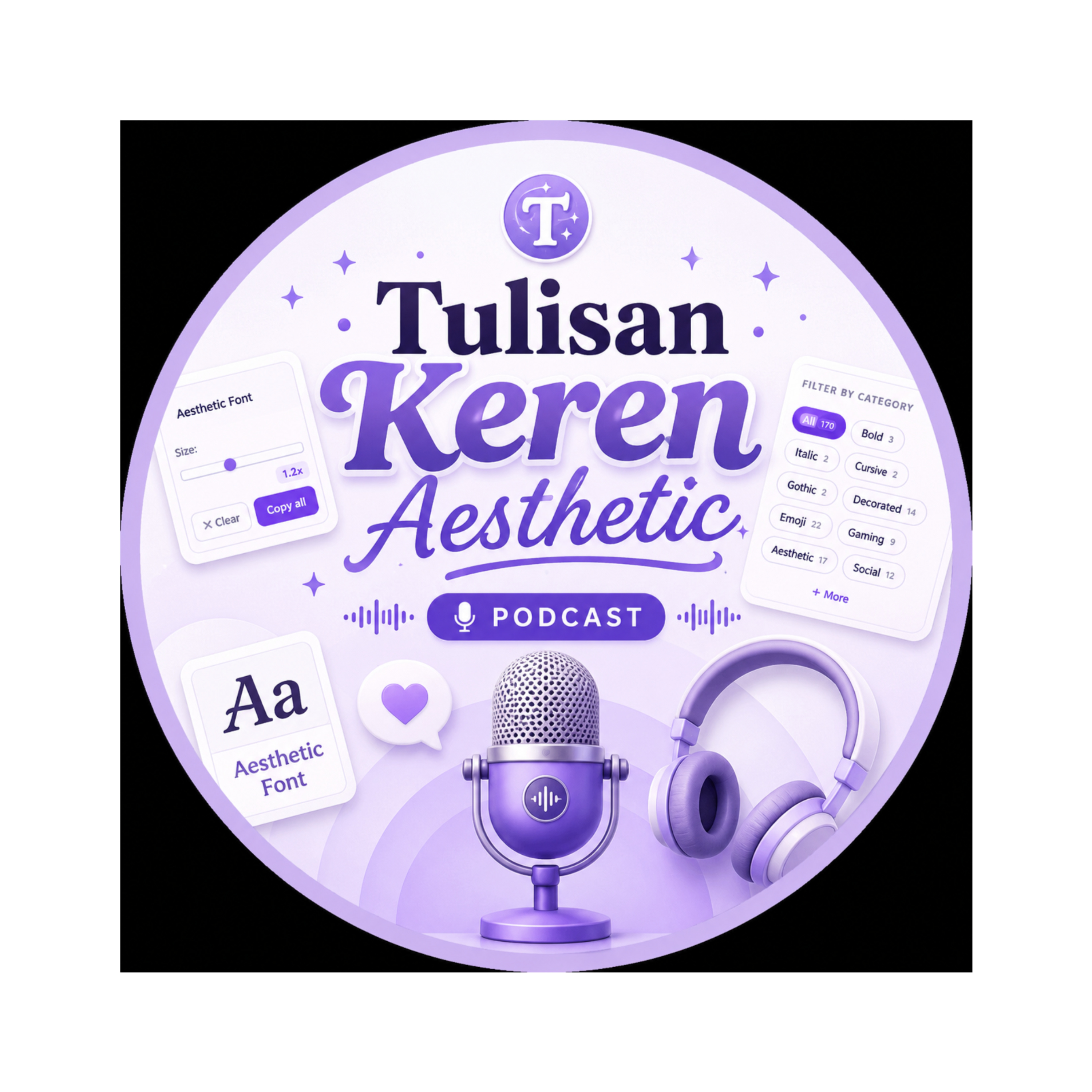 Unlock 170+ Aesthetic Fonts: Make Your Instagram & Gaming Bio Pop! podcast artwork