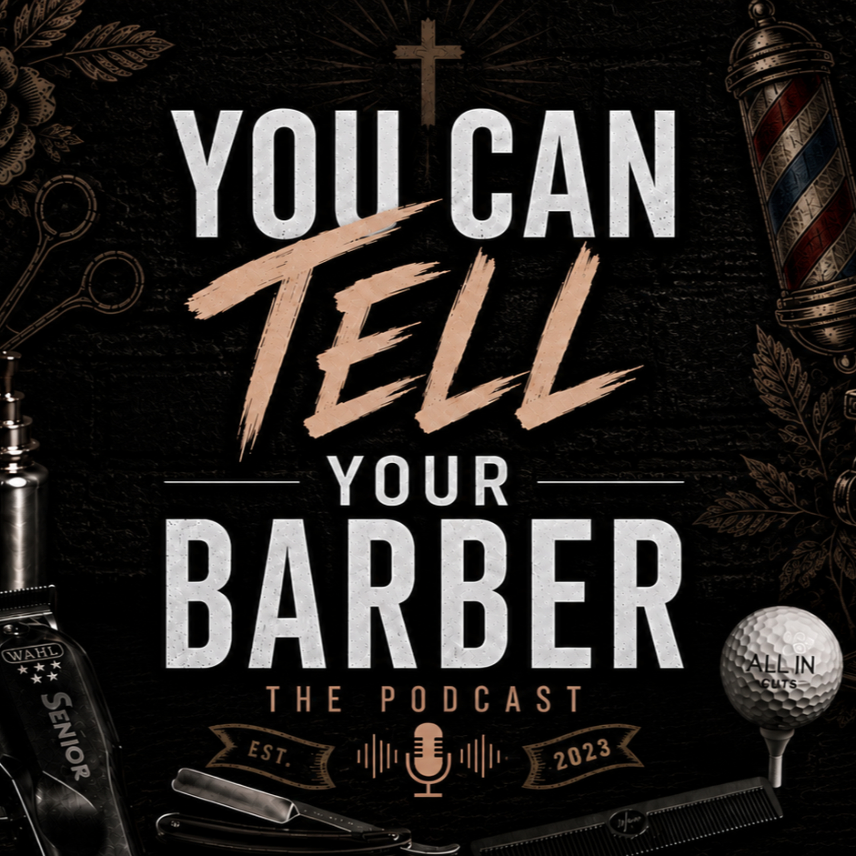 You can tell your barber podcast artwork