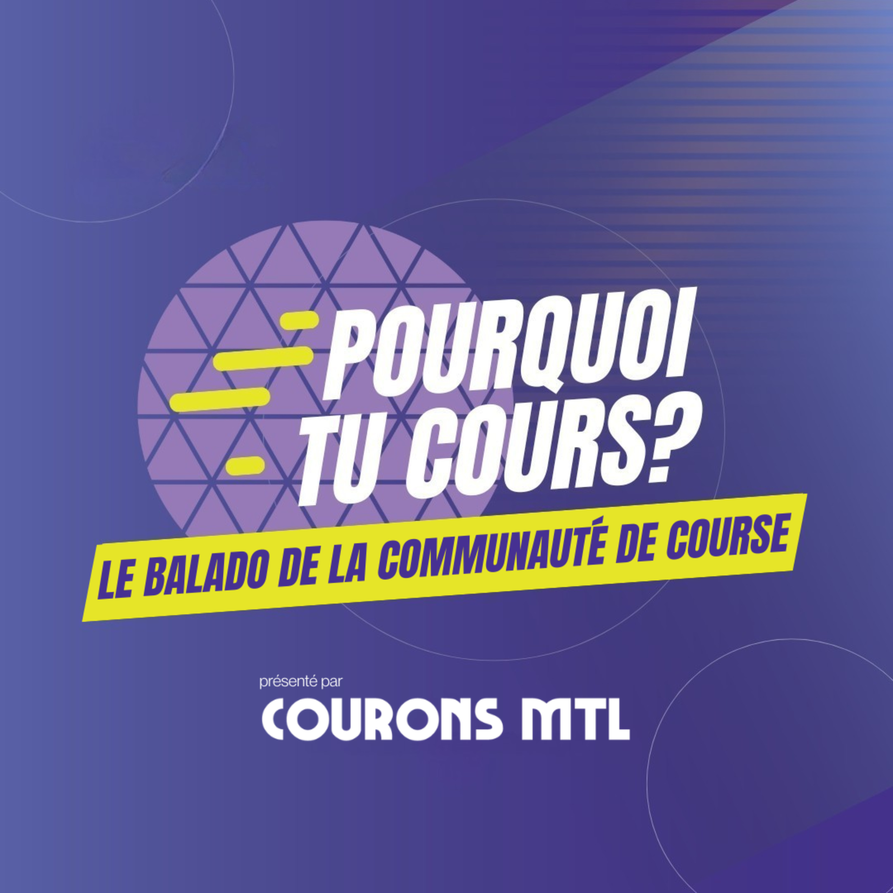 Pourquoi tu cours?