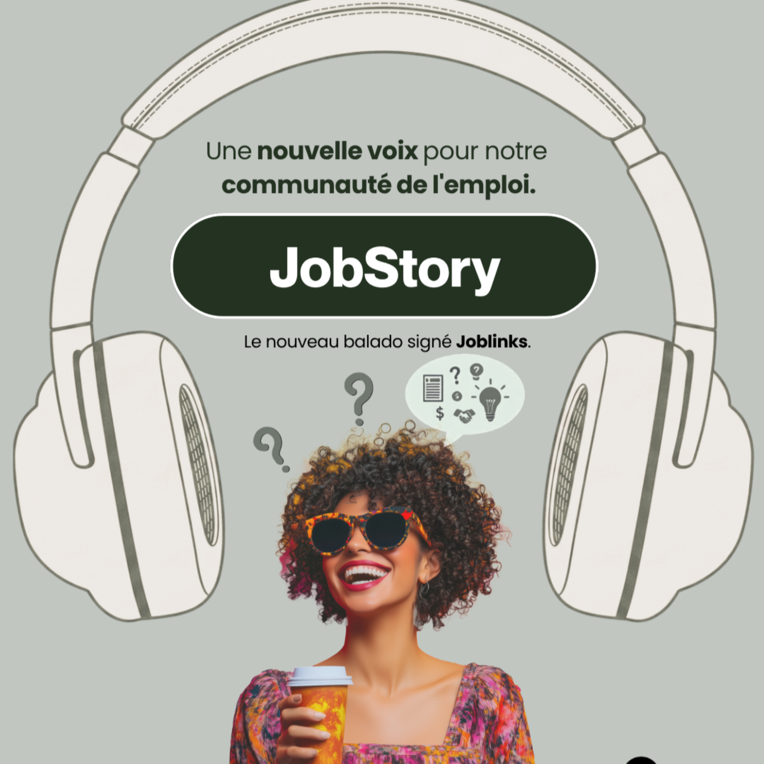 Illustration du podcast JobStory - Le balado qui parle vrai d’emploi, de jeunesse et d’avenir