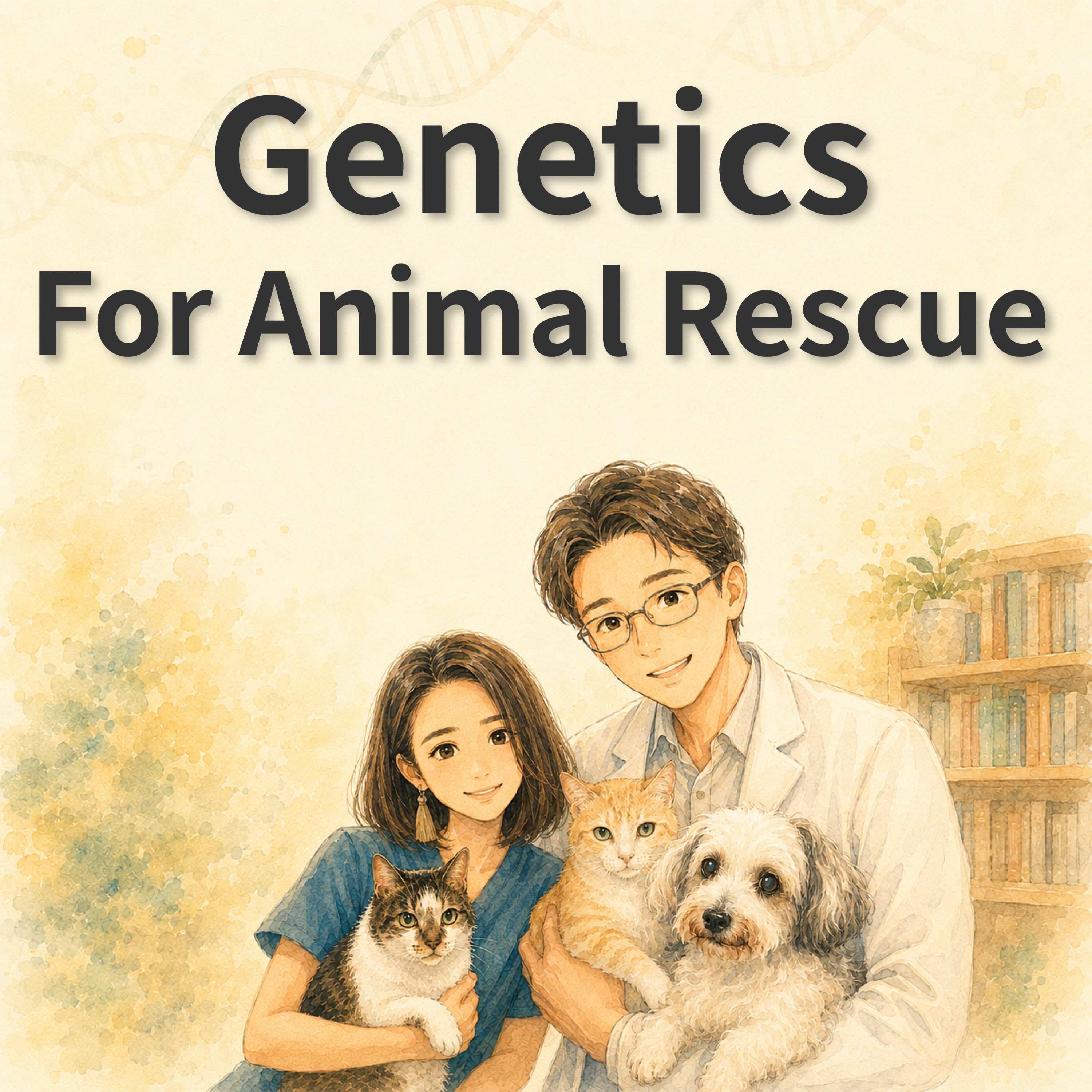 Genetics For Animal Rescue ~The Surprising Science Behind the Dogs and Cats We Love~ podcast artwork
