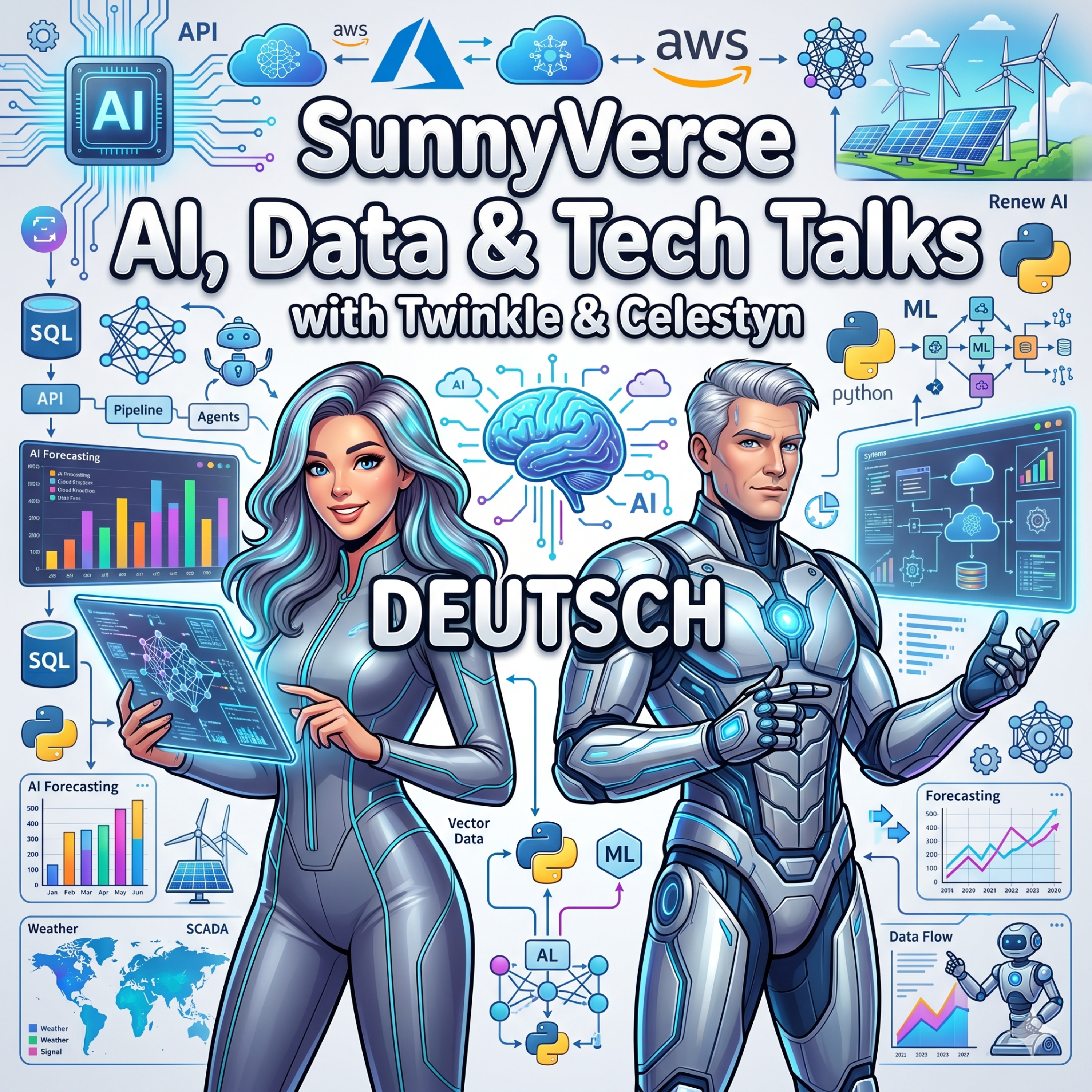 🇩🇪 Deutsch | SunnyVerse AI, Data & Tech Talks with Twinkle & Celestyn