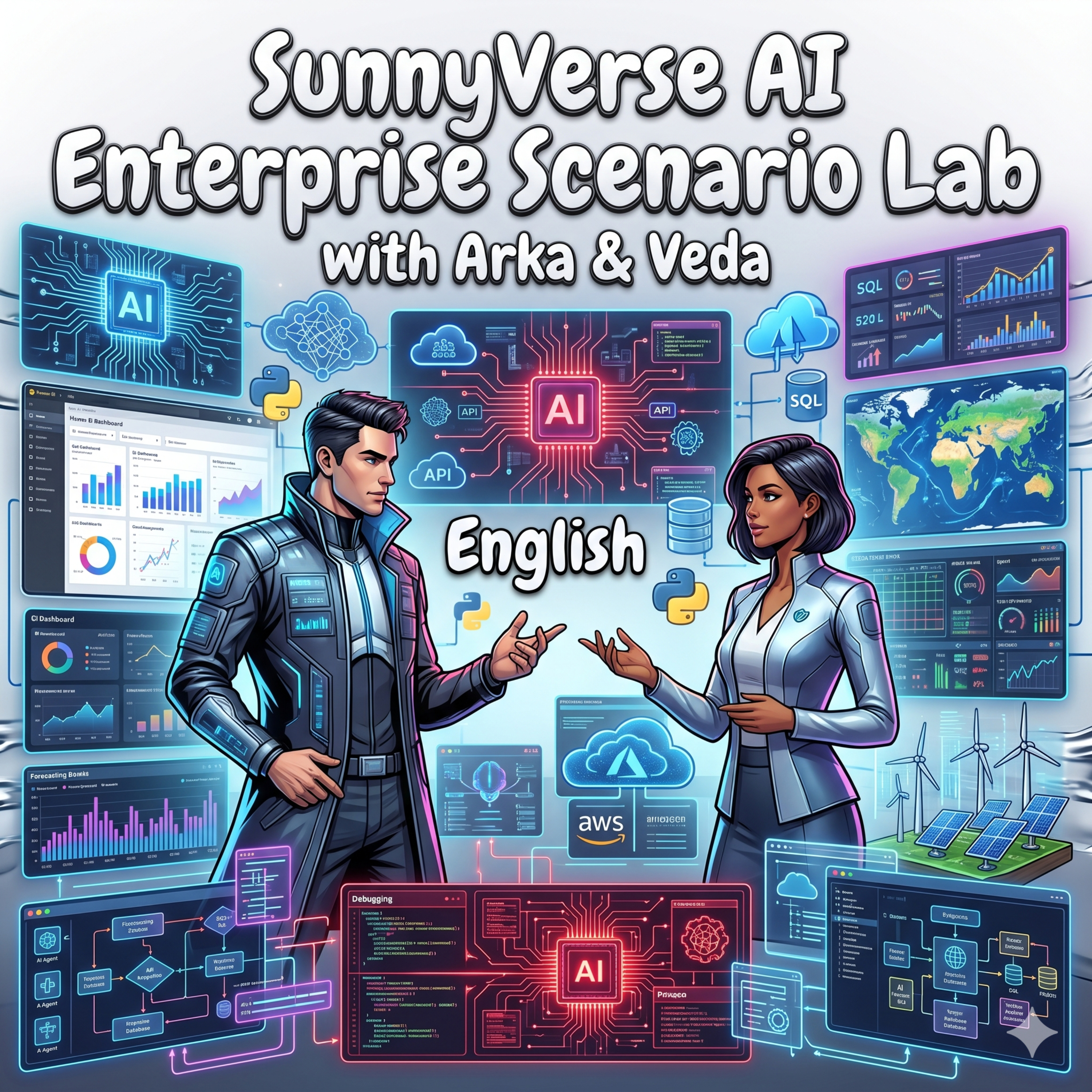 🇺🇸 English | SunnyVerse AI Enterprise Scenarios Lab with Arka & Veda