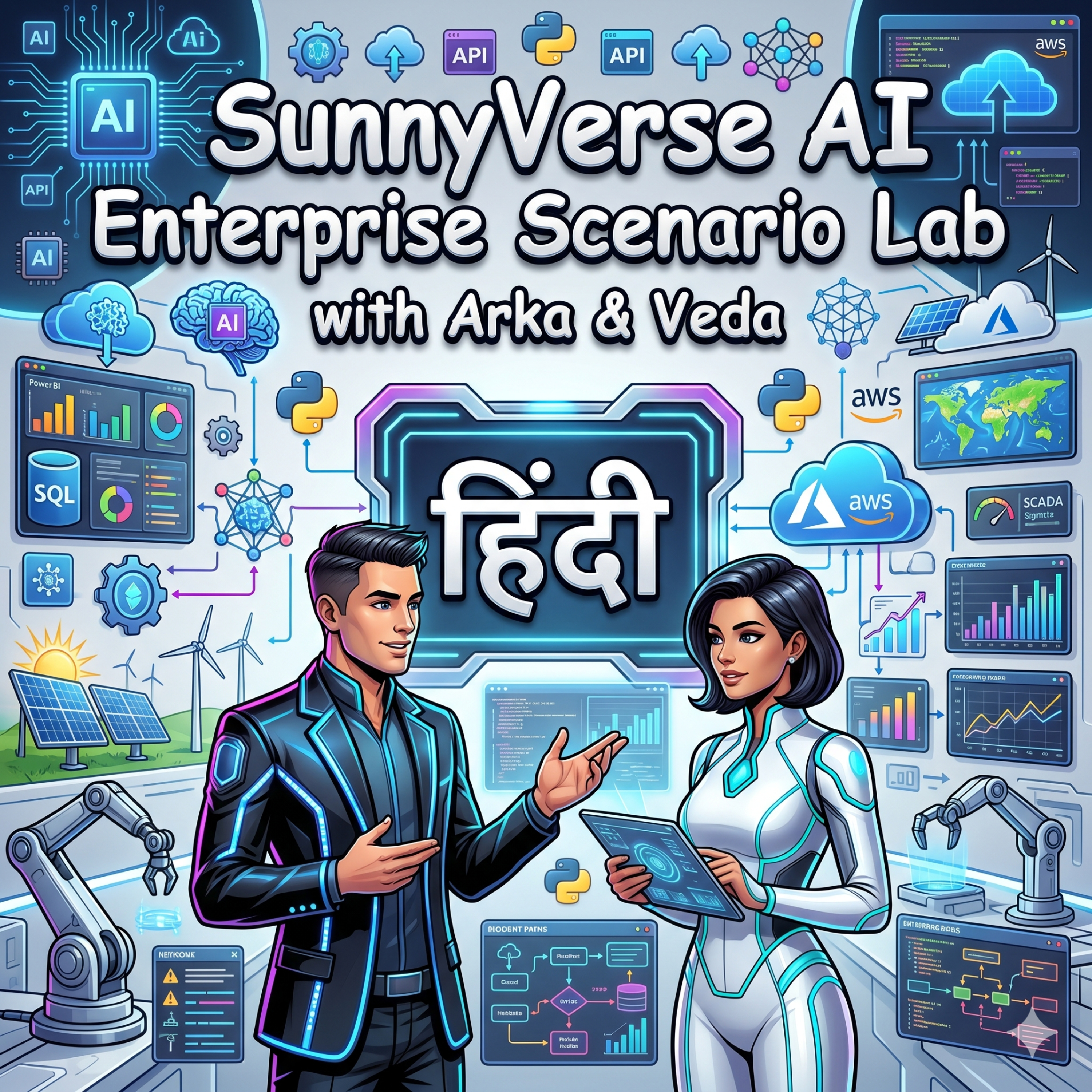 🇮🇳 हिन्दी | SunnyVerse AI Enterprise Scenarios Lab with Arka & Veda