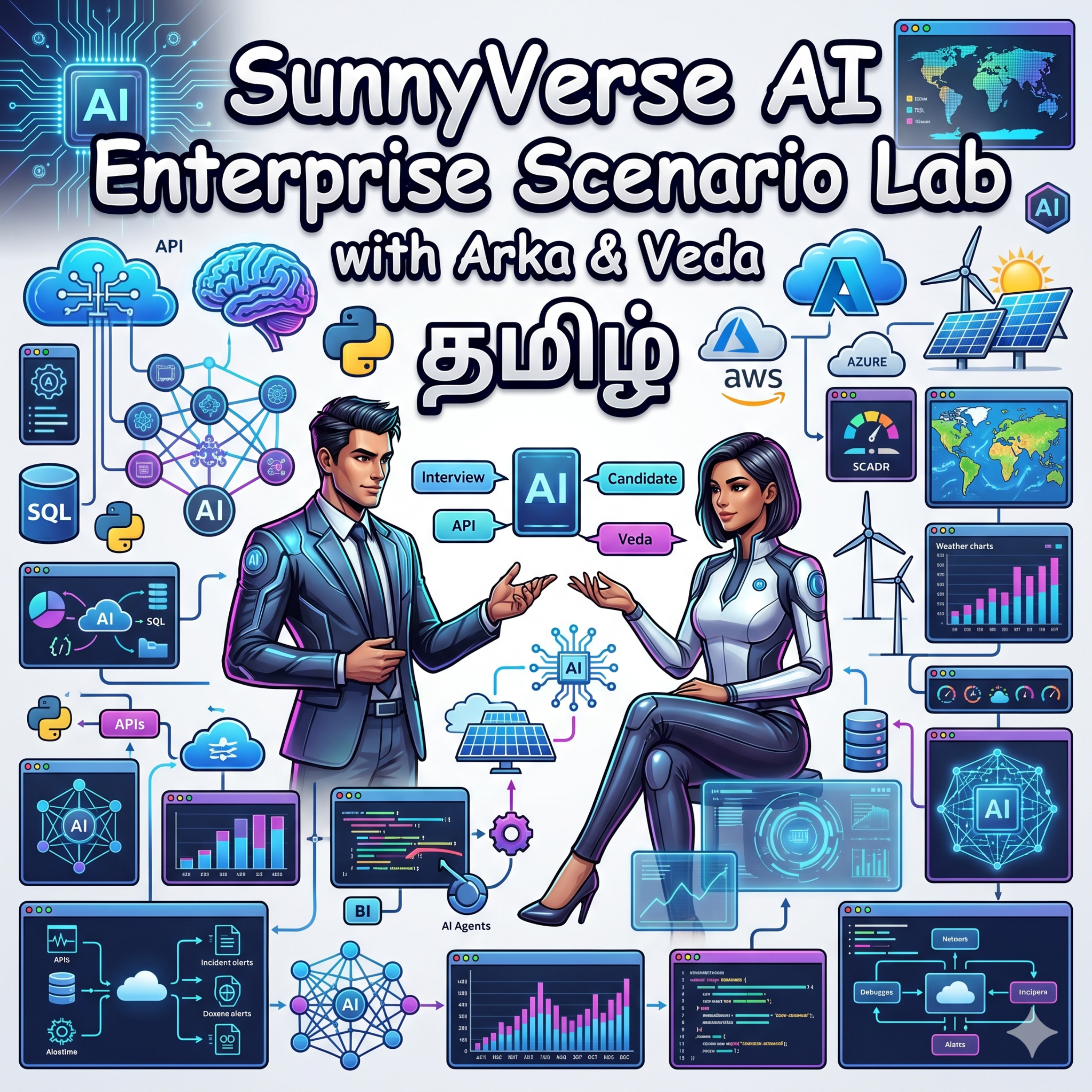 🇮🇳 தமிழ் | SunnyVerse AI Enterprise Scenarios Lab with Arka & Veda