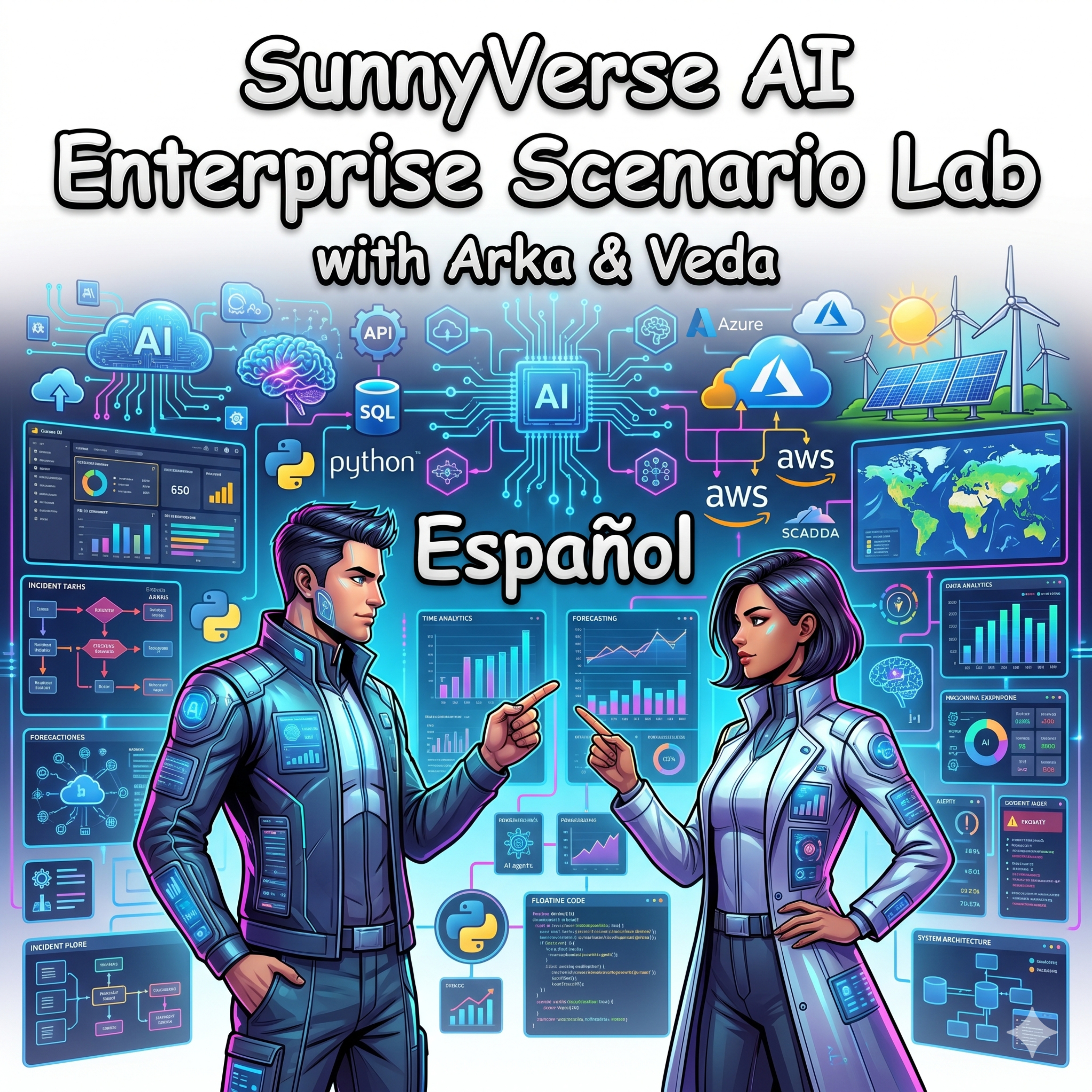🇪🇸 Español | SunnyVerse AI Enterprise Scenarios Lab with Arka & Veda