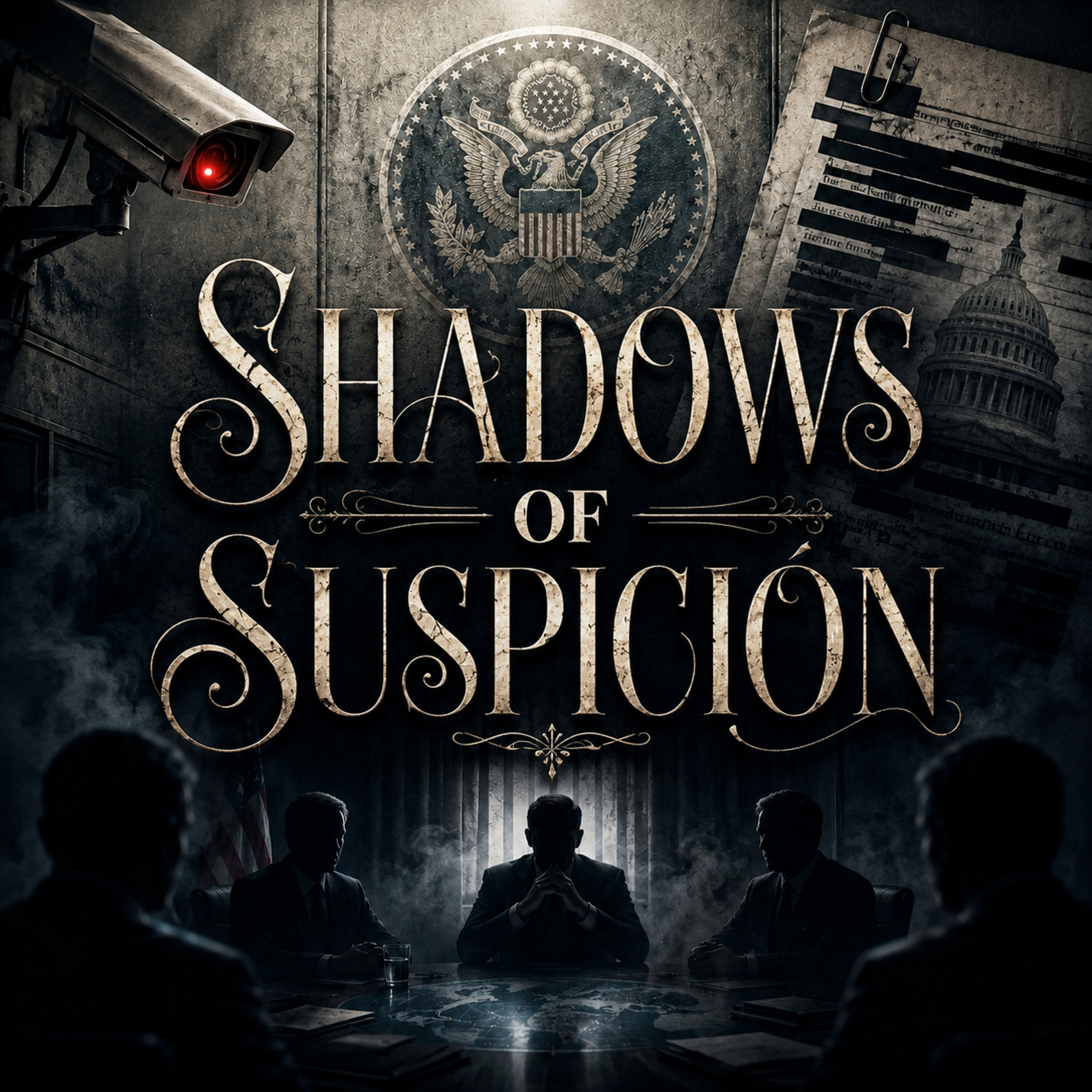 Shadows of Suspicion podcast artwork