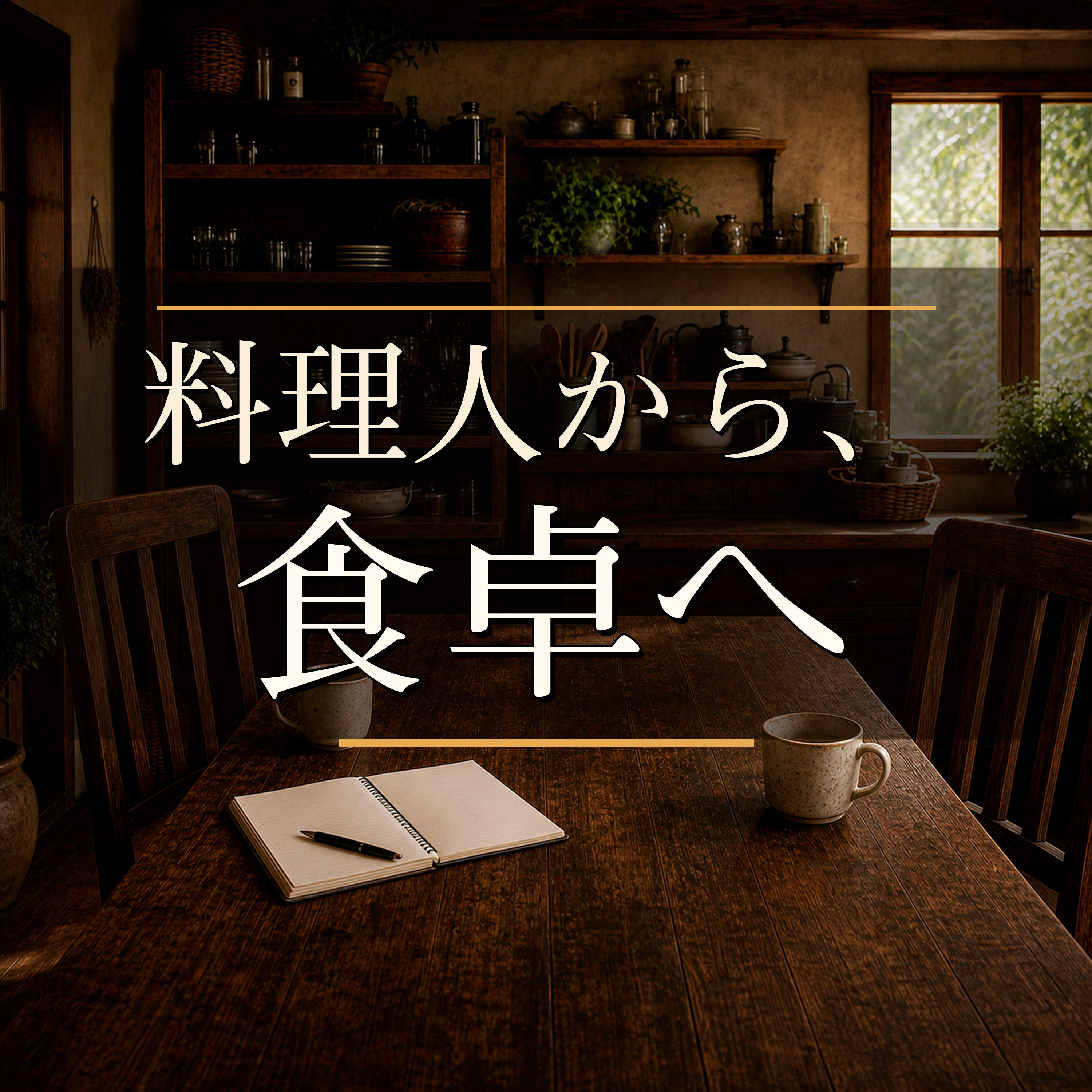 料理人から、食卓へ|レシピにできないもの