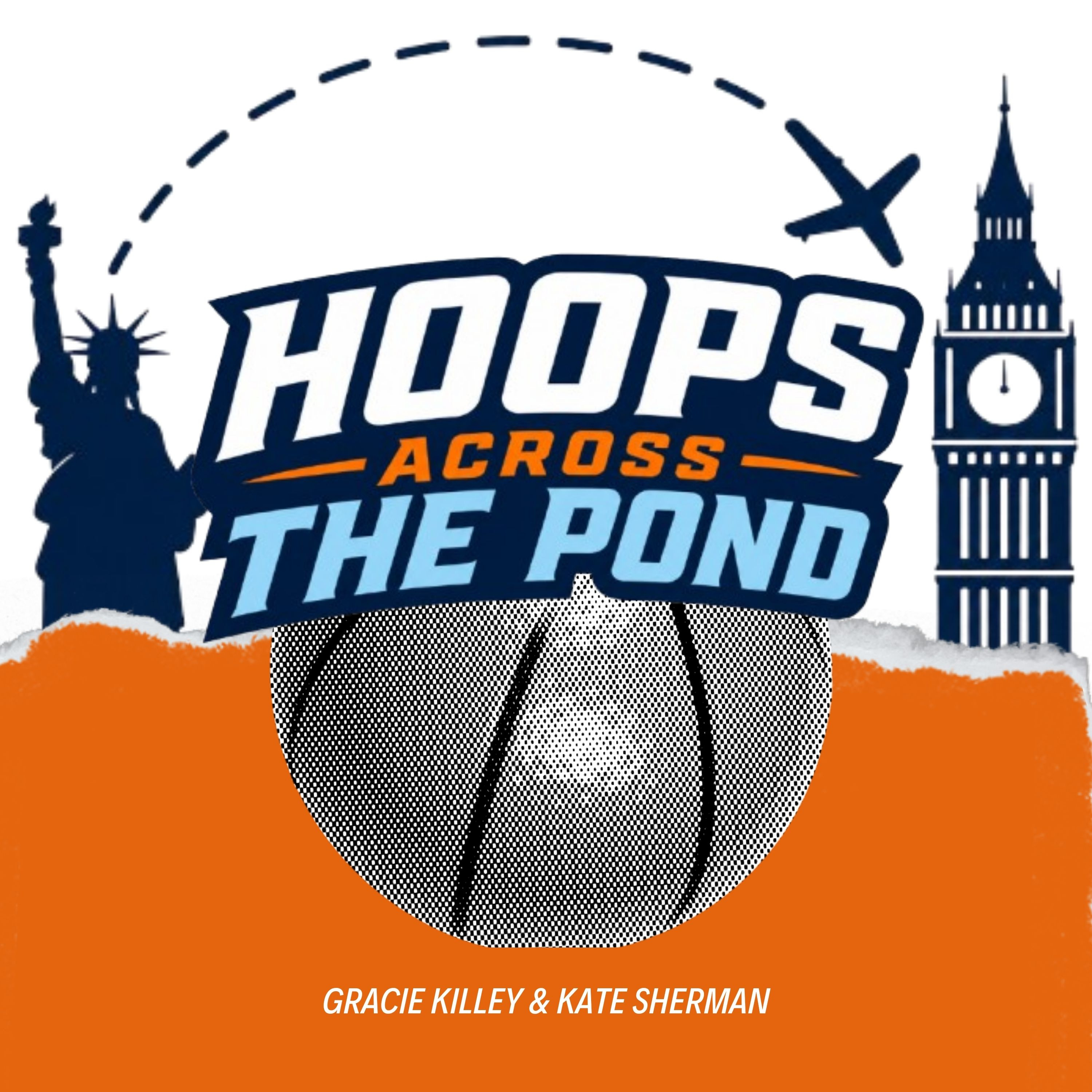 Logo of the podcast Hoops Across The Pond Podcast Hoops Across The Pond