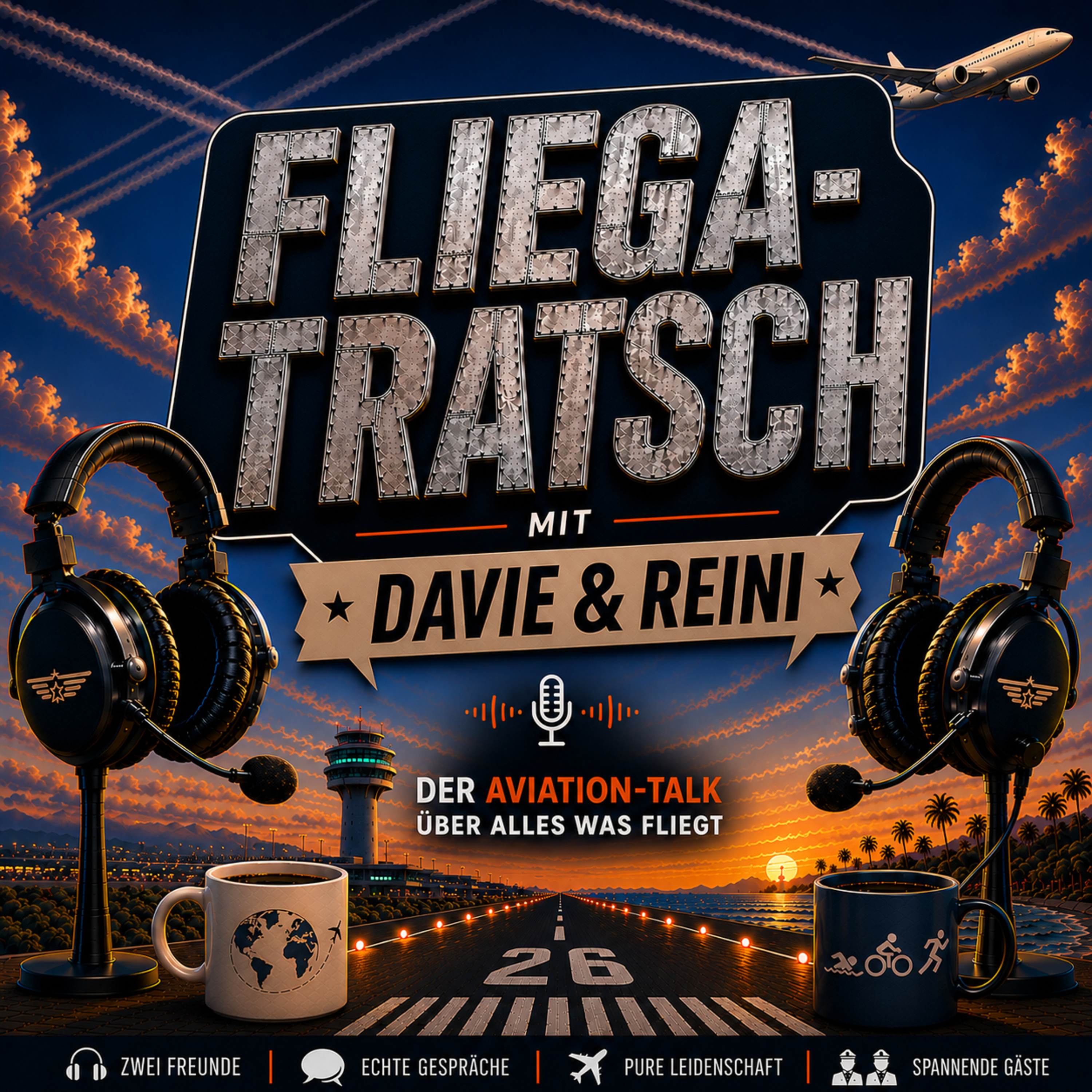 Podcast Fliega-Tratsch mit Davie &amp; Reini ✈️