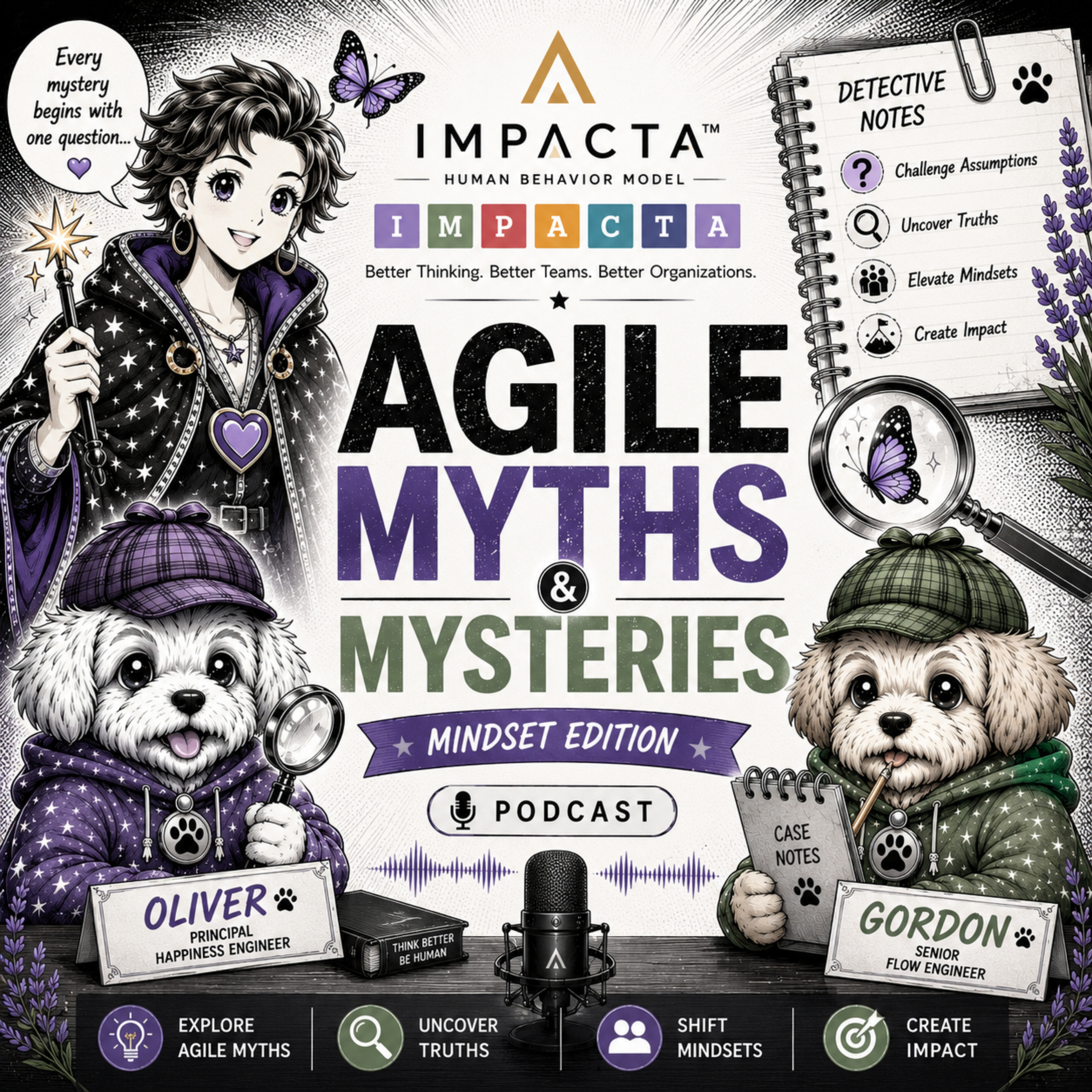 Agile Myths Mysteries podcast artwork