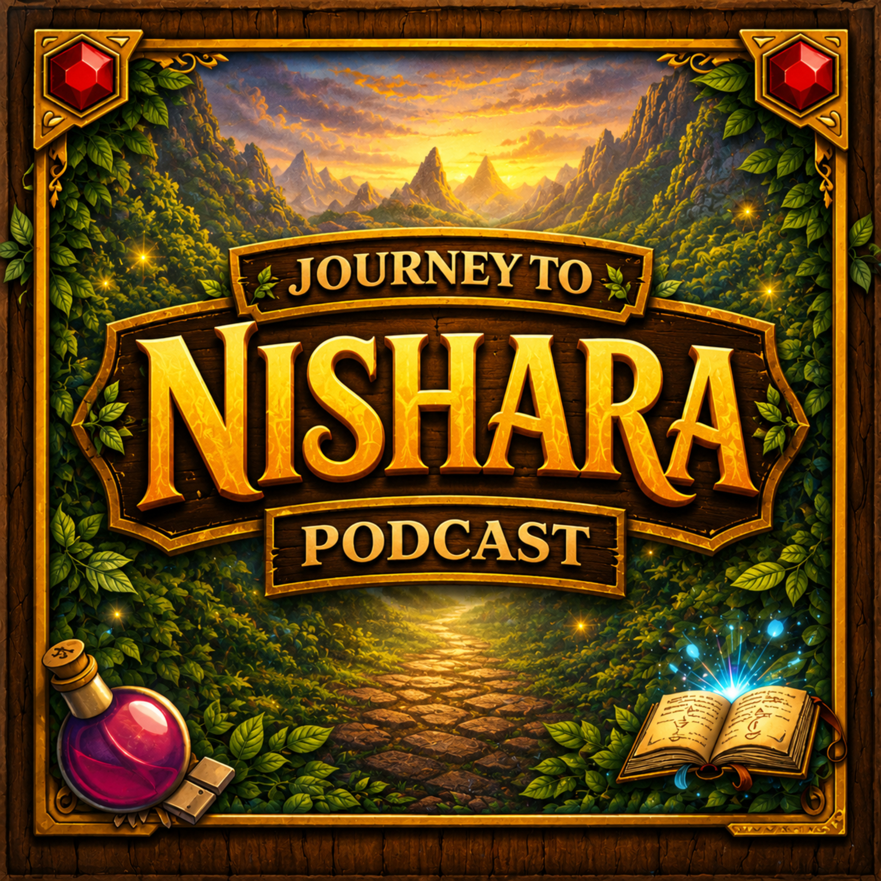 Journey to Nishara: Fantasy Bedtime Stories for Kids podcast artwork