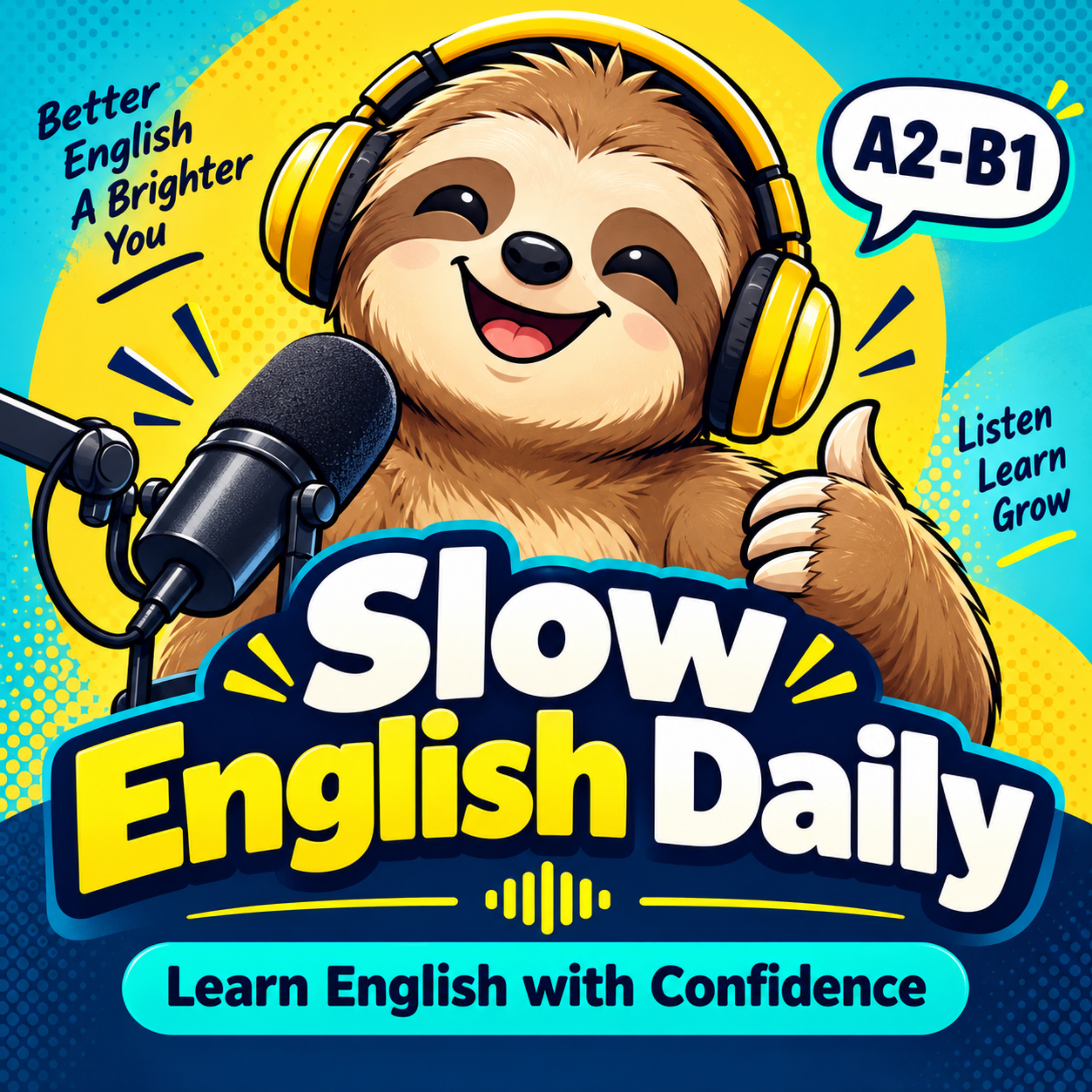 Logo of the podcast Slow English Daily - Easy English for Beginners & Intermediate Podcast Slow English Daily - Easy English for Beginners & Intermediate