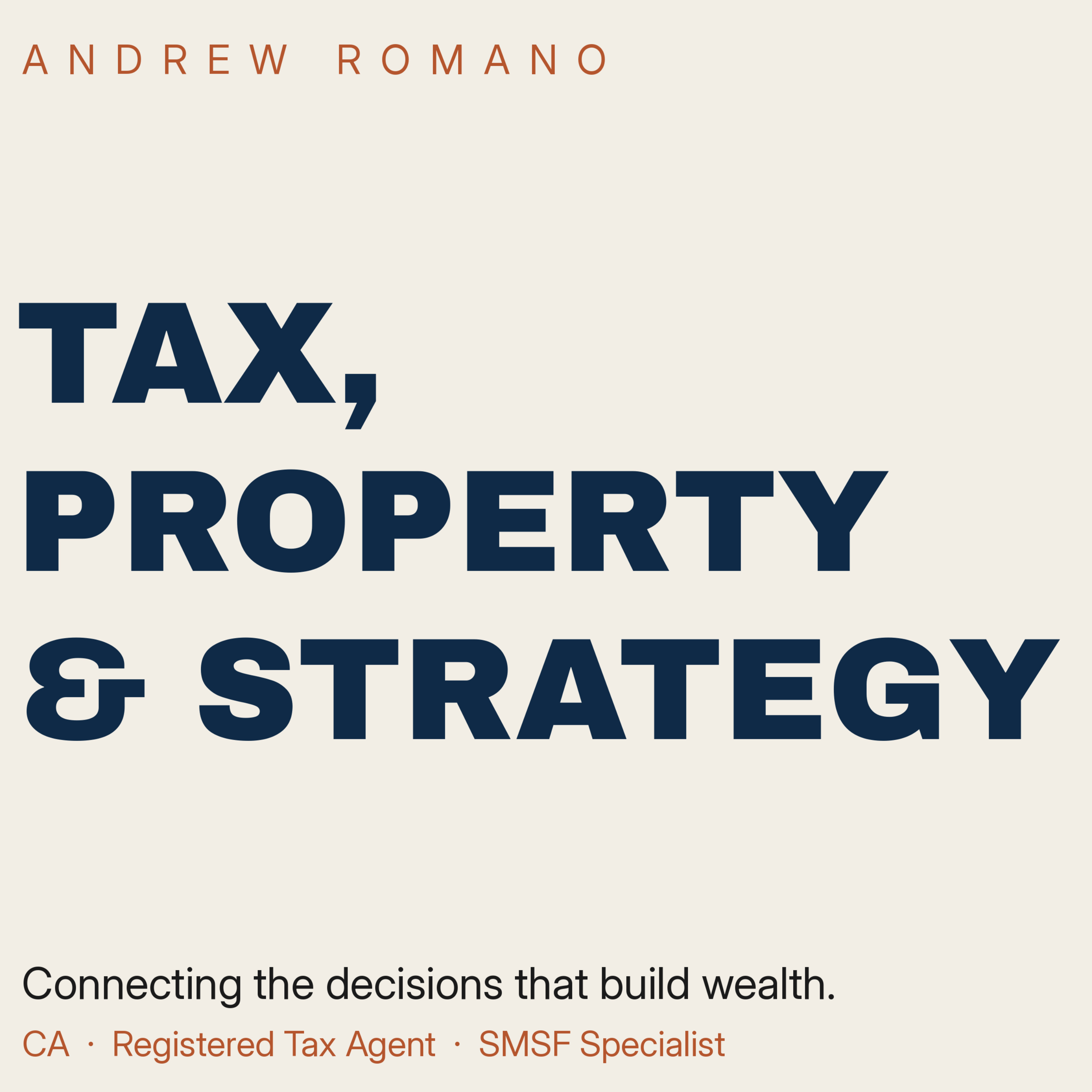 Andrew Romano | Tax, Property and Strategy