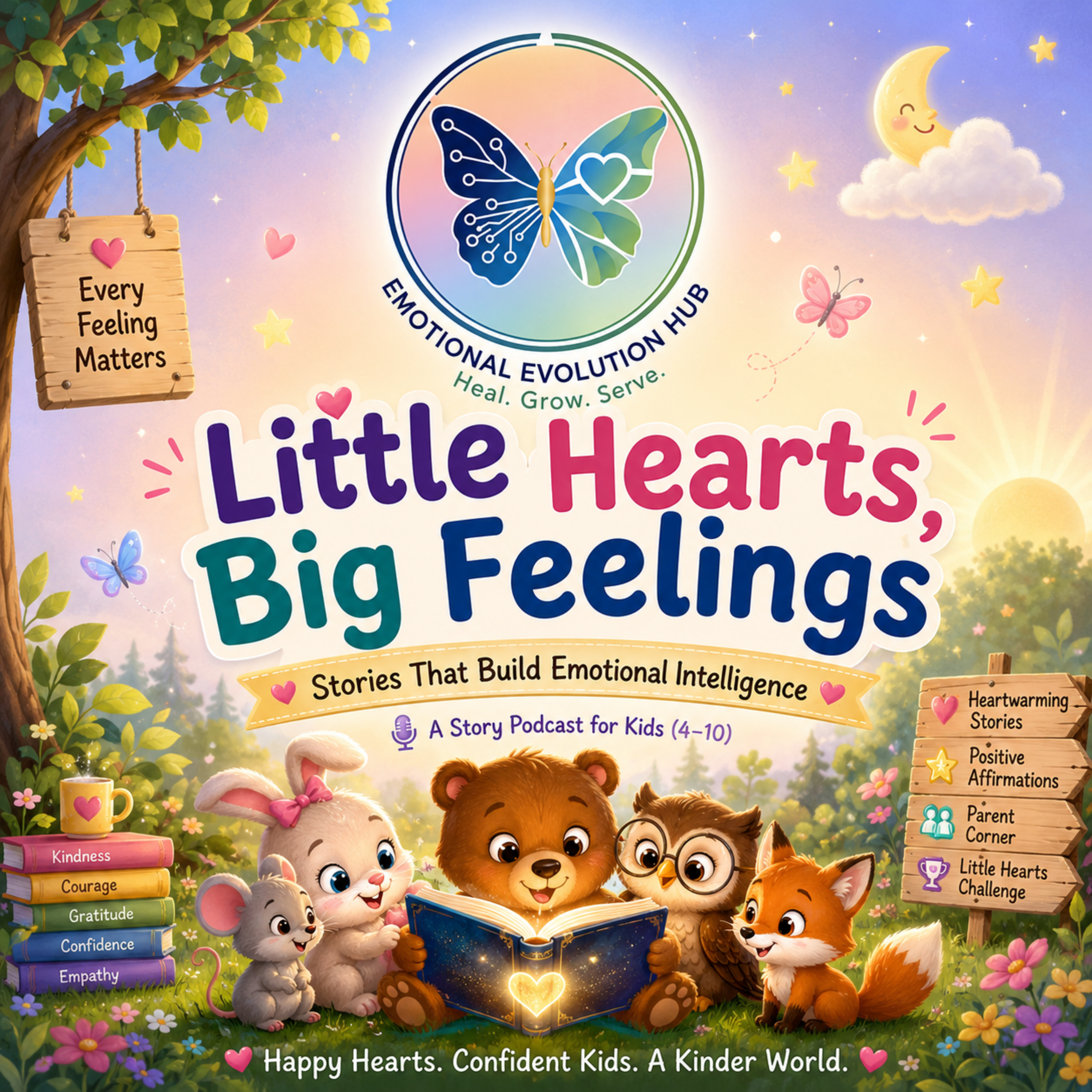 Little Hearts, Big Feelings - Stories That Build Emotional Intelligence - Hindi🦋 podcast artwork