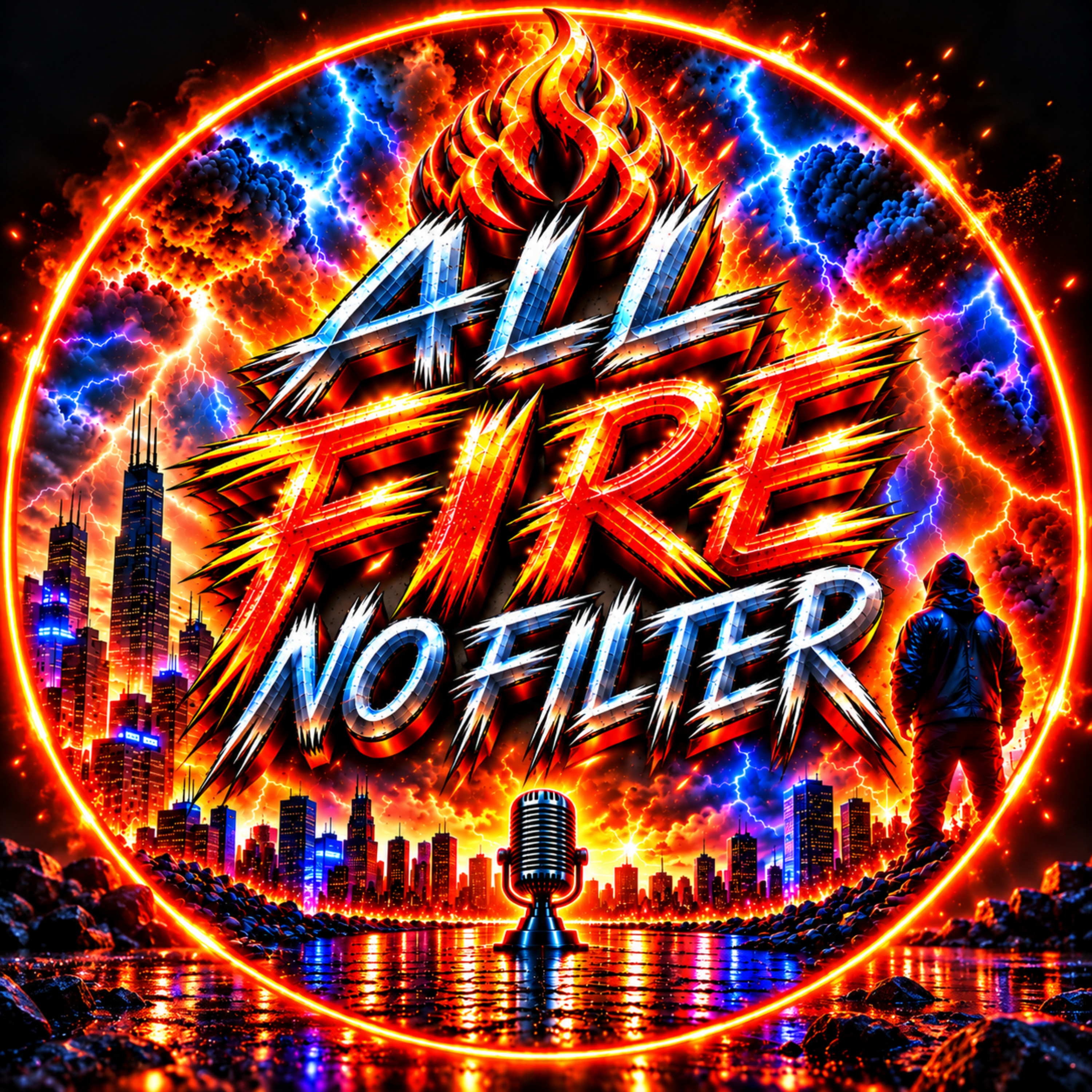 ALL FIRE NO FILTER podcast artwork