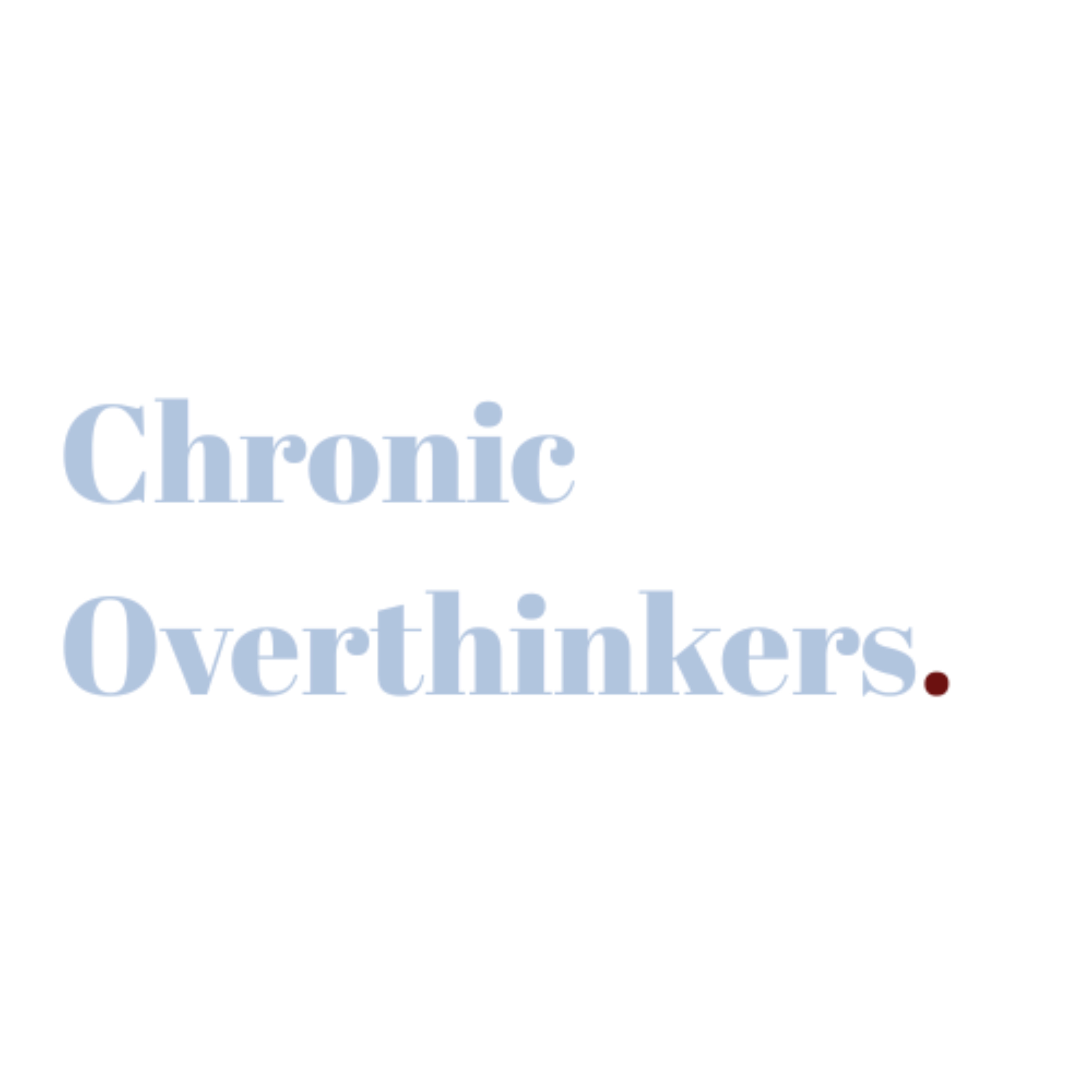 Chronic Overthinkers podcast artwork
