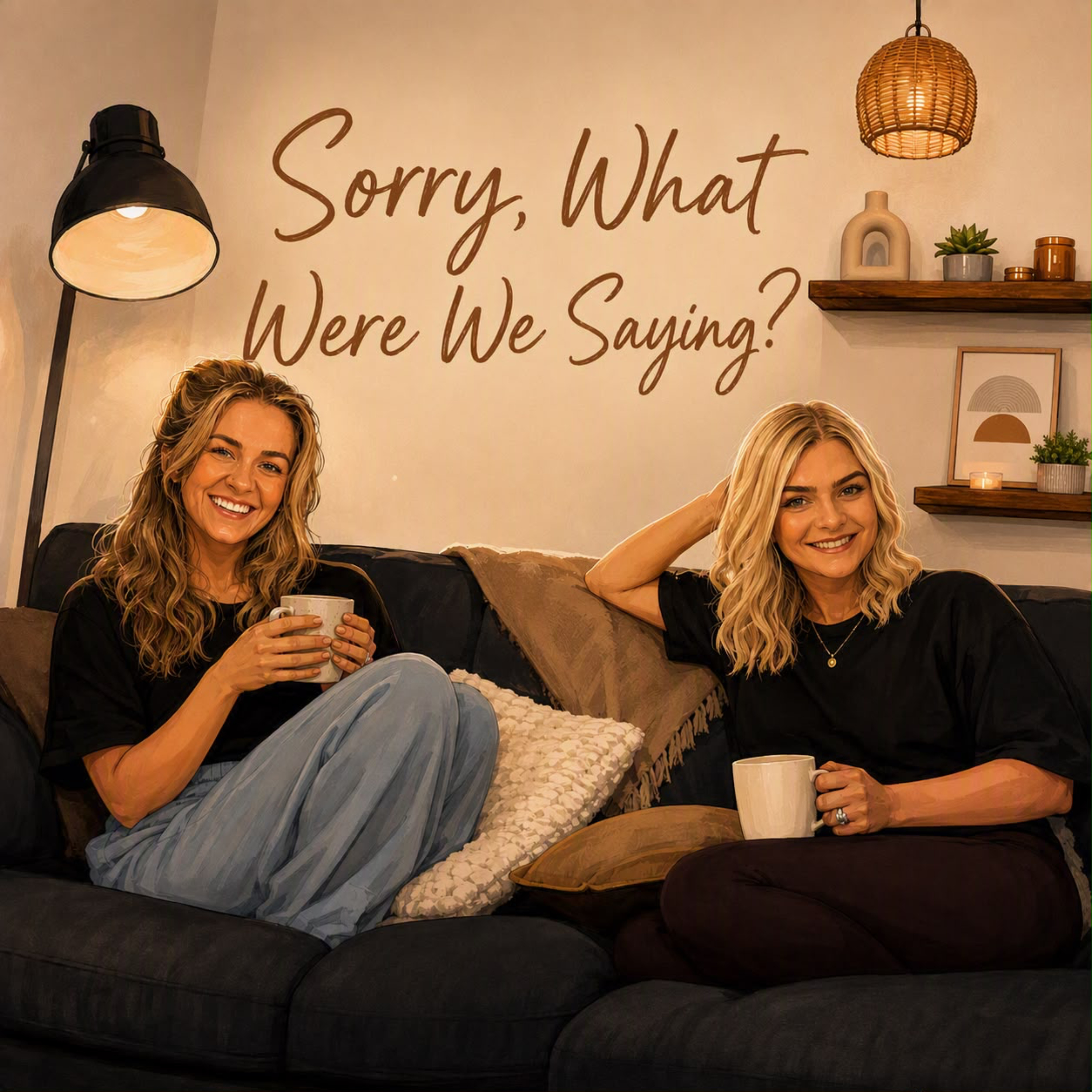 Sorry, What Were We Saying? podcast artwork