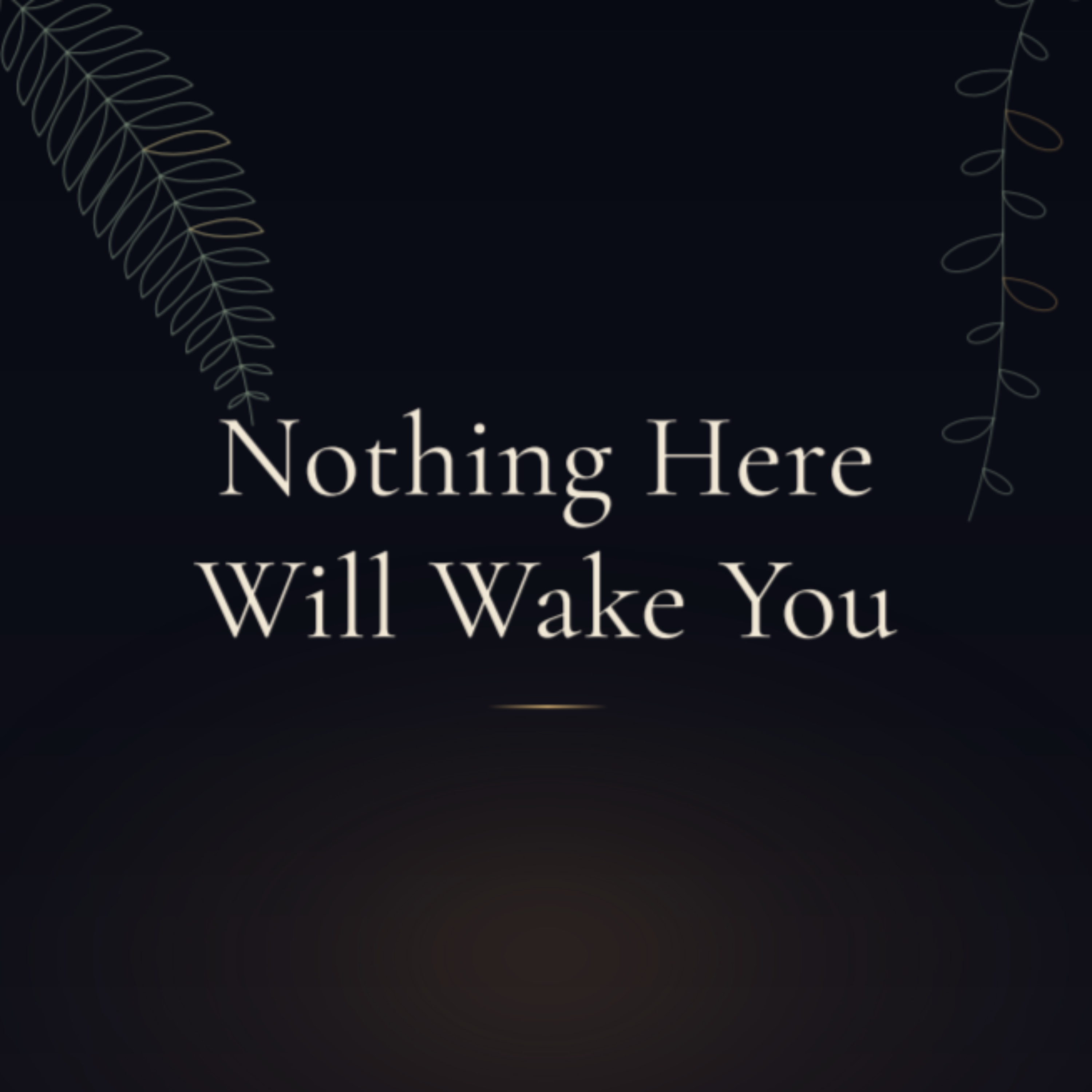 Nothing Here Will Wake You