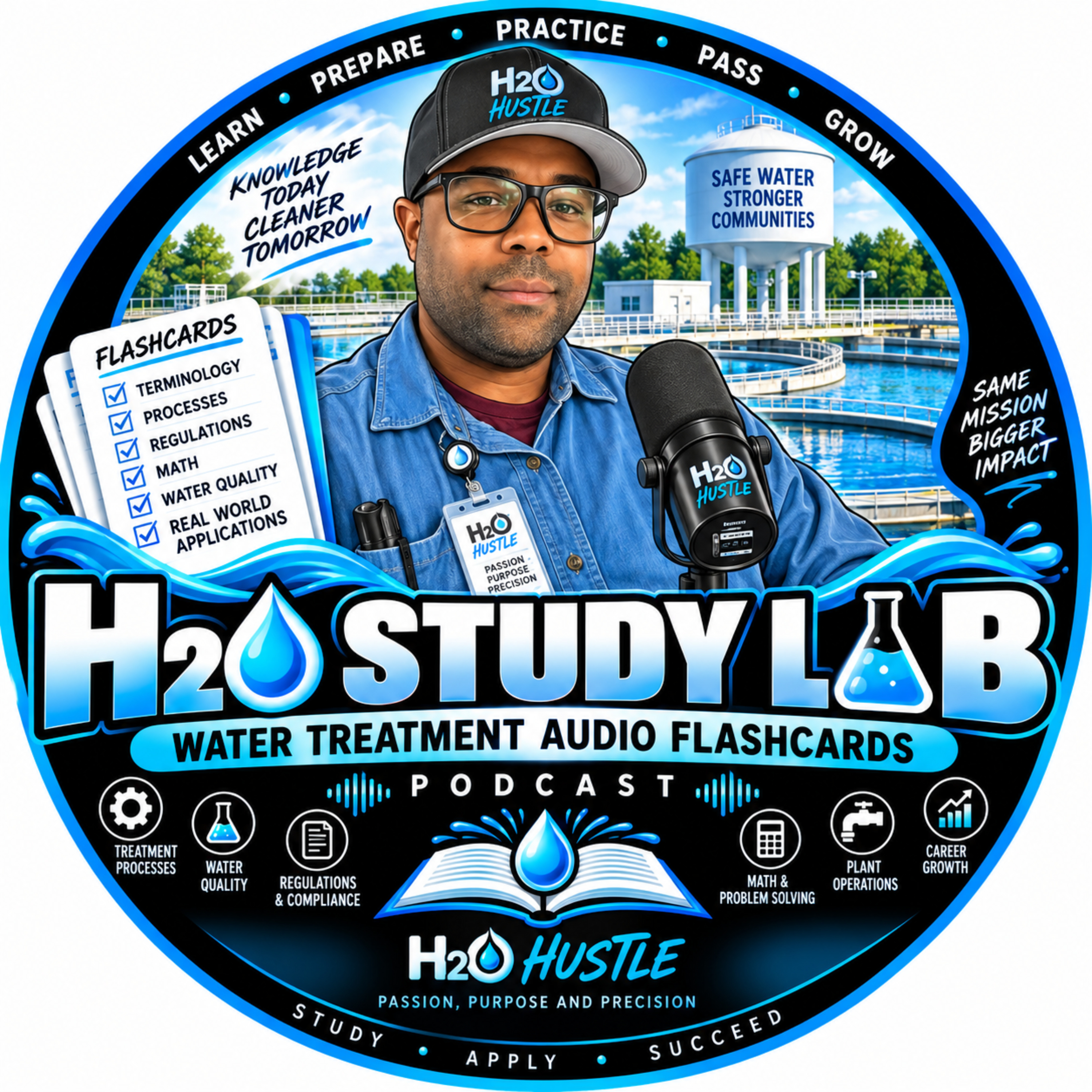 Podcast H20 Study Lab: Water Treatment Audio Flashcards