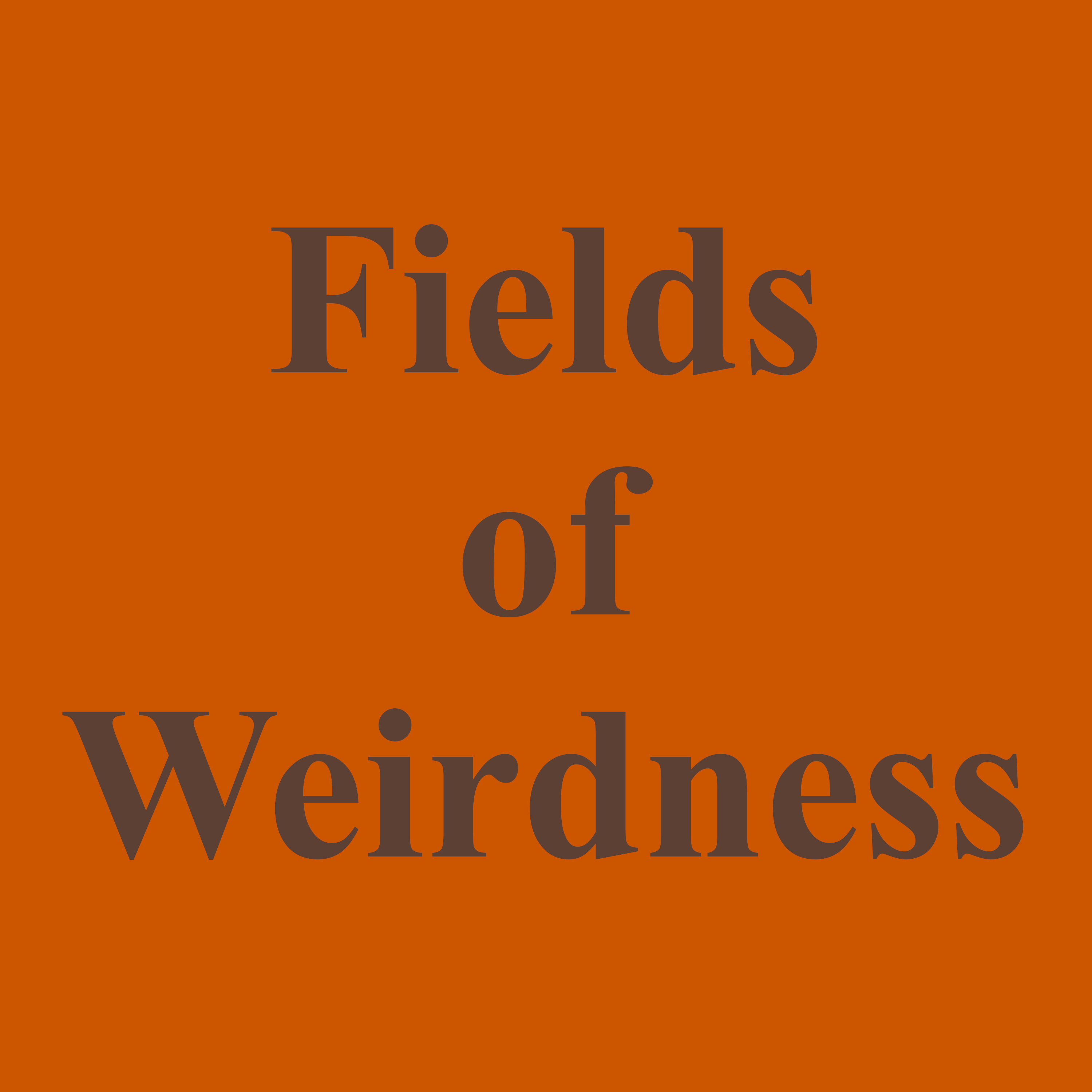 Logo of the podcast The Fields of Weirdness Podcast Podcast The Fields of Weirdness Podcast