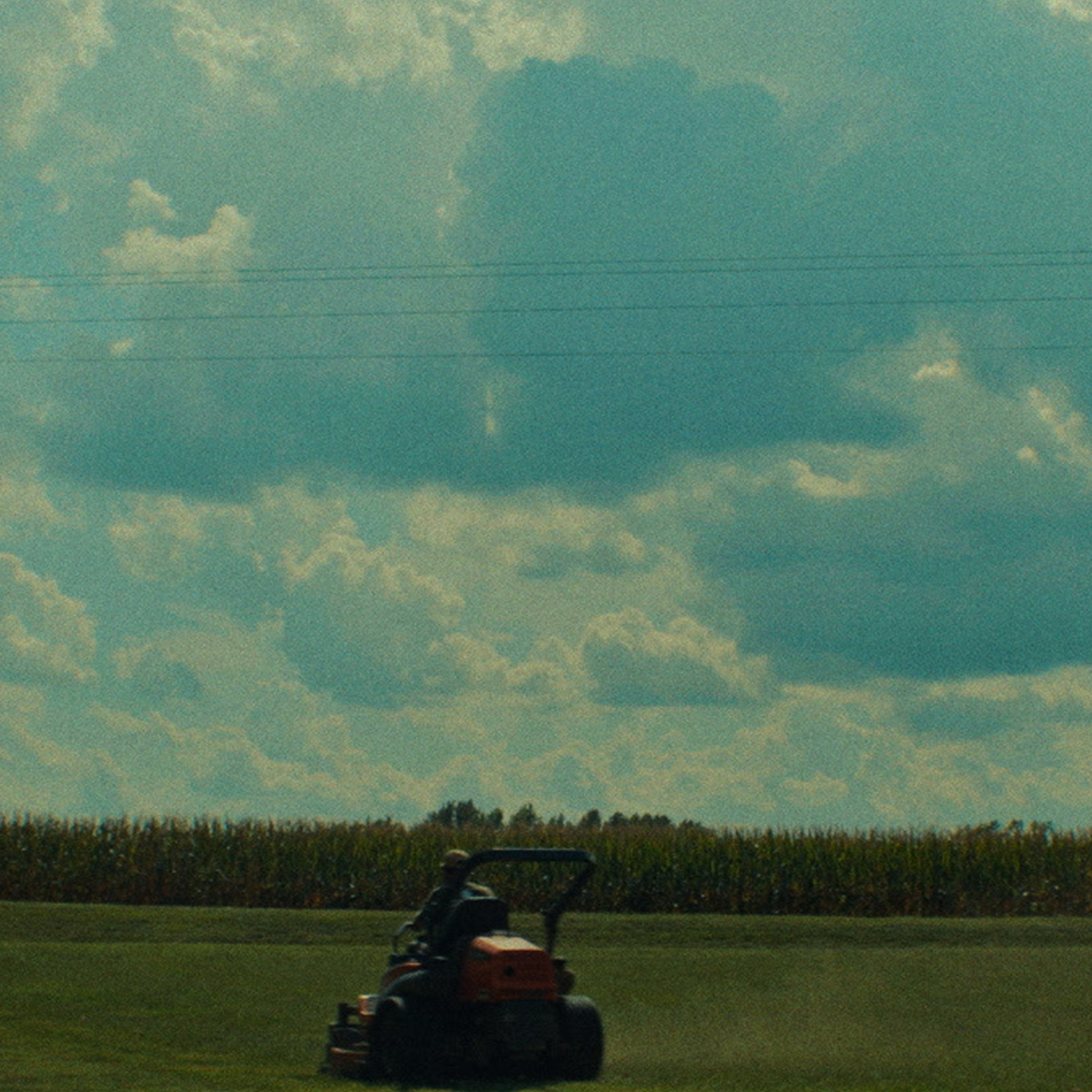 While I was mowing podcast artwork