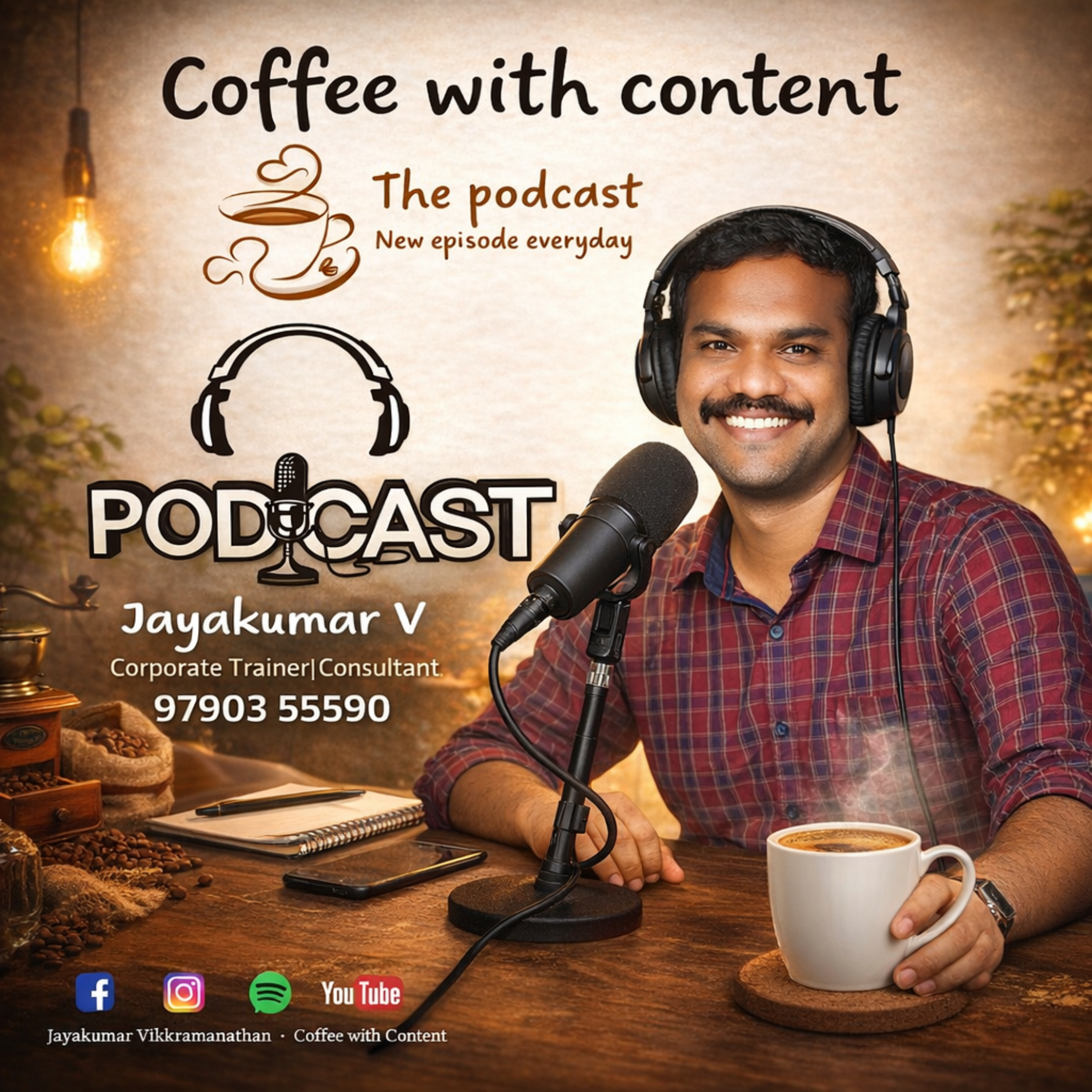 coffee with content