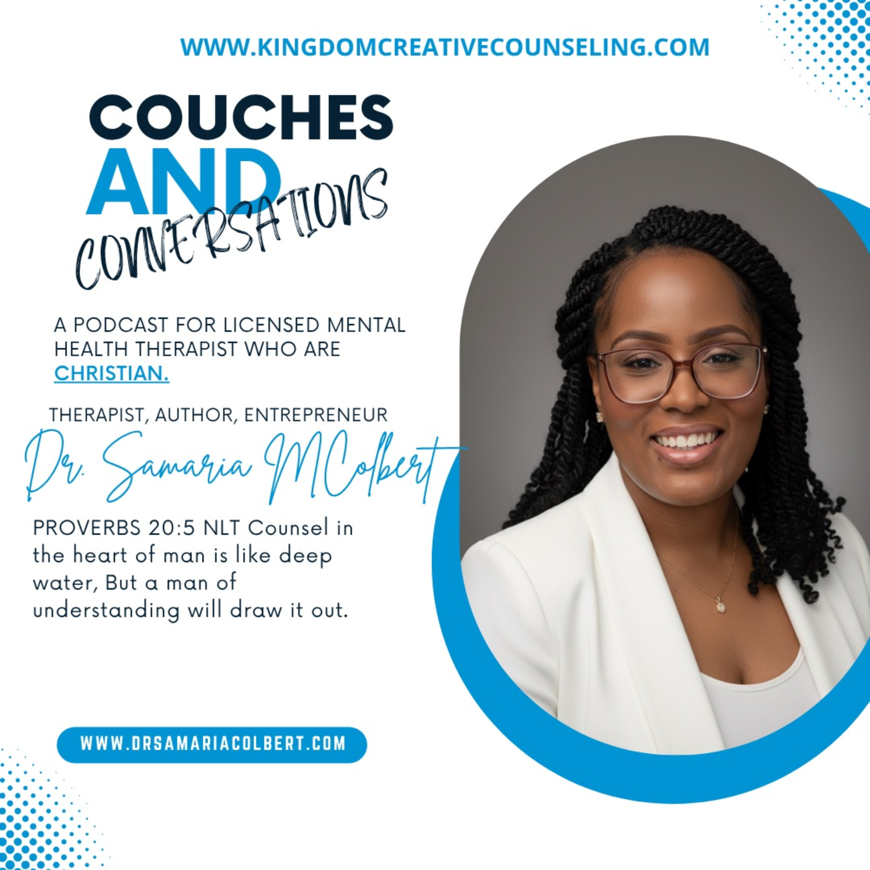Couches And Conversations A Podcast For Licensed Mental Health Therapist Who Are Also Christian.