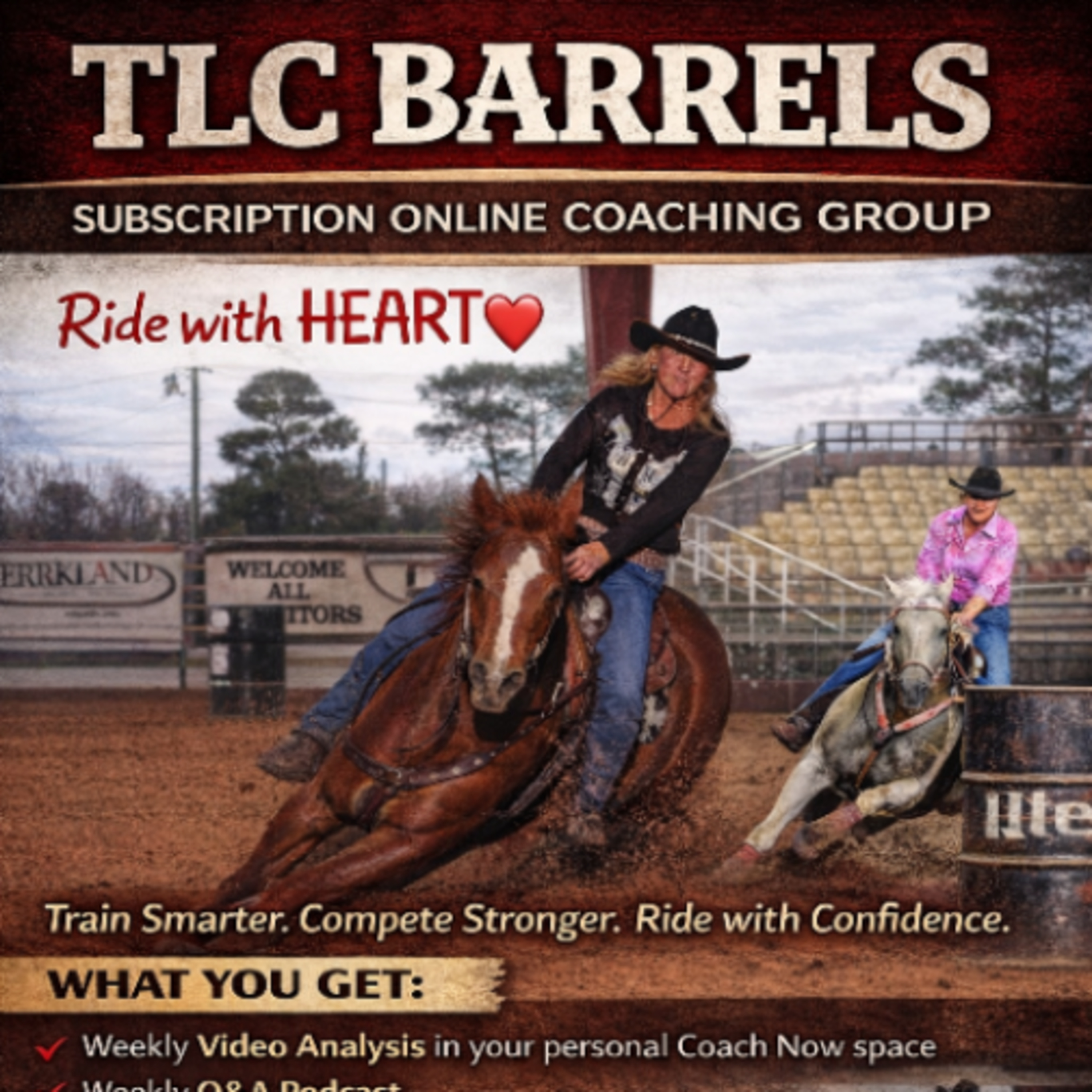 TLC Barrels, Barrel Racing Coach