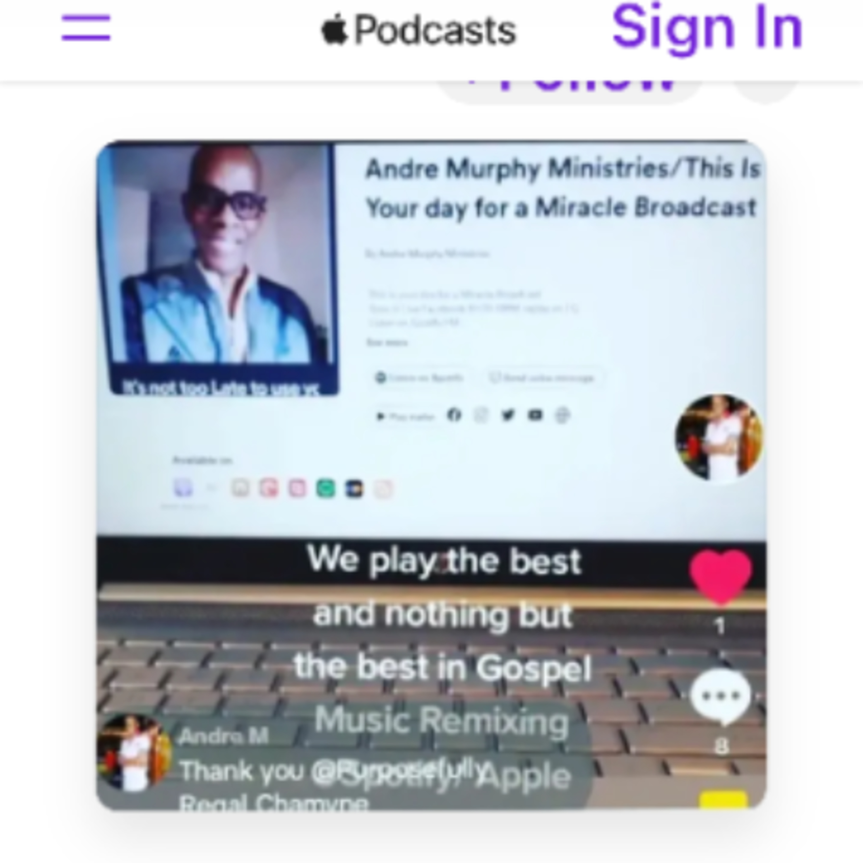 Andre Murphy Ministries PodcastThis is Your day for a Miracle Broadcast