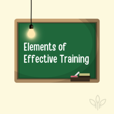 Elements of Effective Training • A podcast on Spotify for Creators